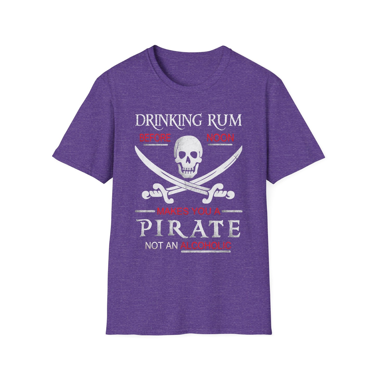 Drinking Rum Before Noon Softstyle Unisex Pirate Tee