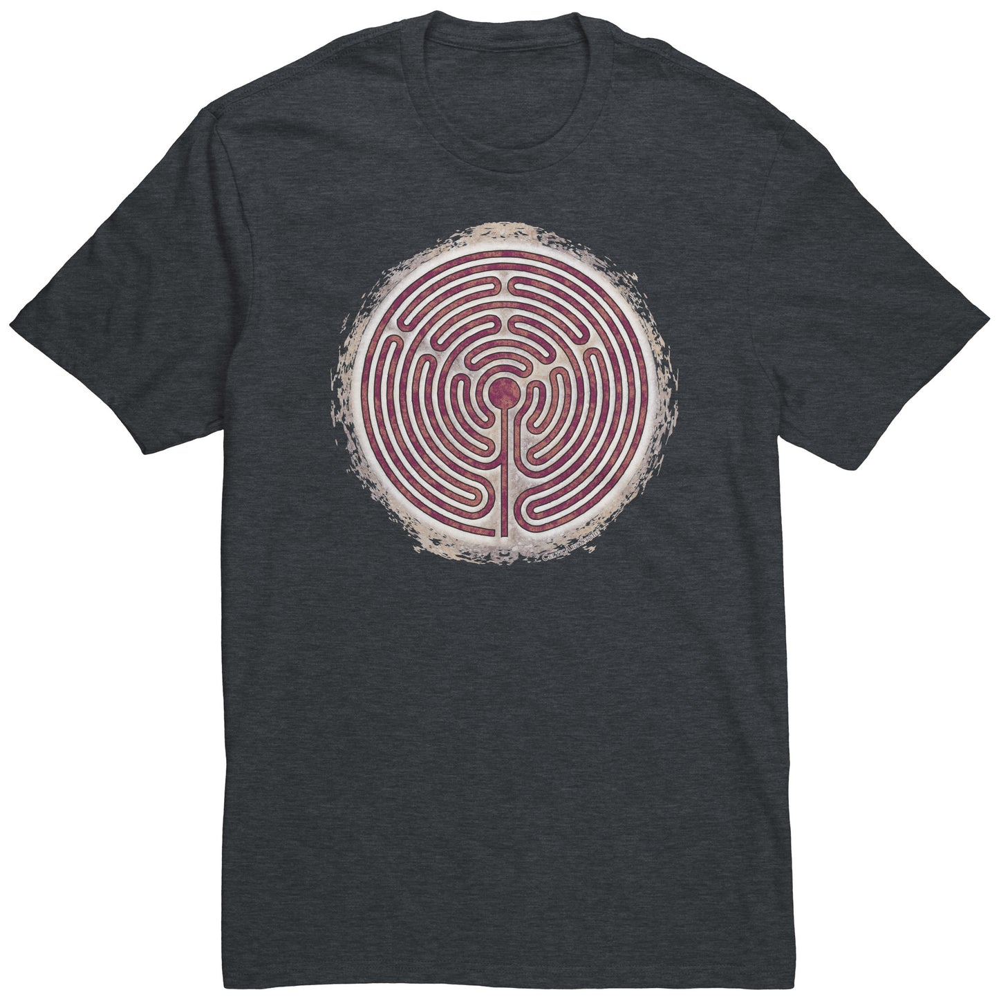 10 Circuit Labyrinth Brown Grunge Unisex T-shirt