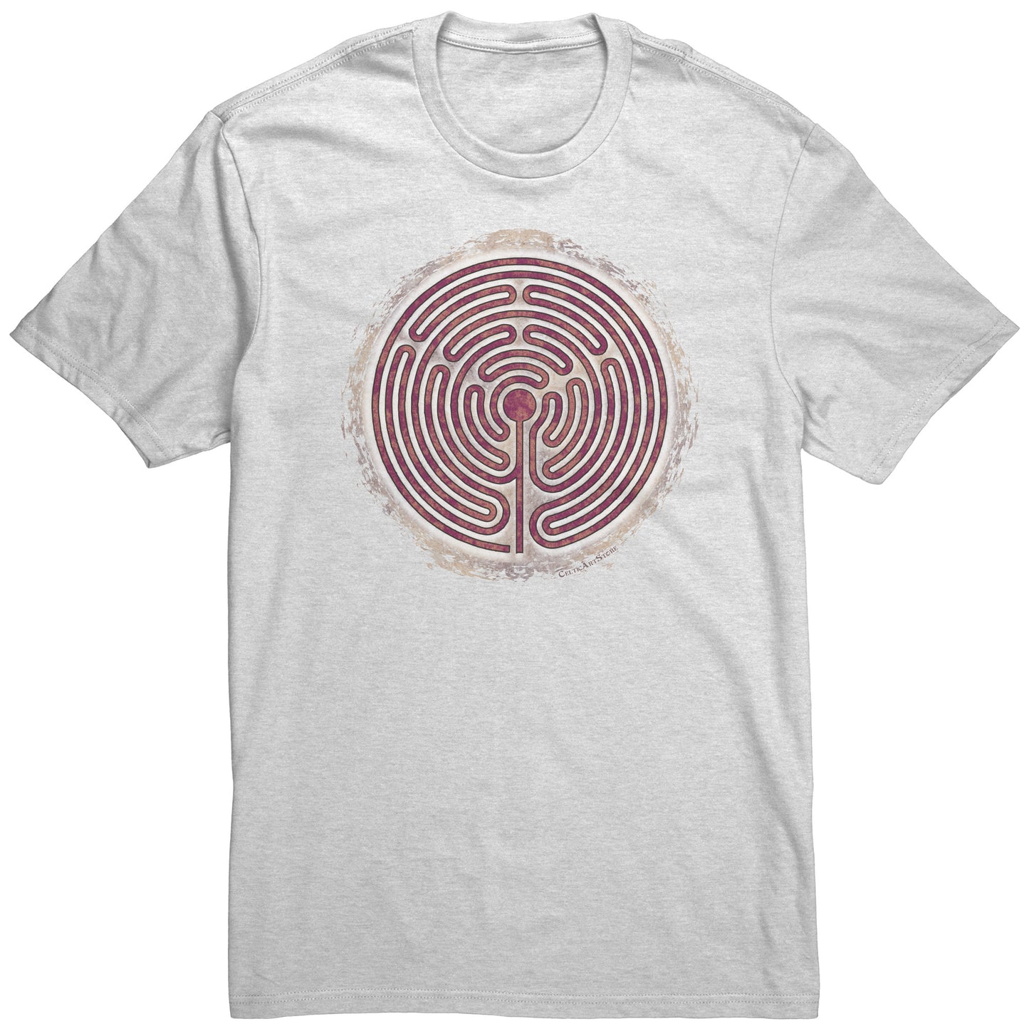 10 Circuit Labyrinth Brown Grunge Unisex T-shirt
