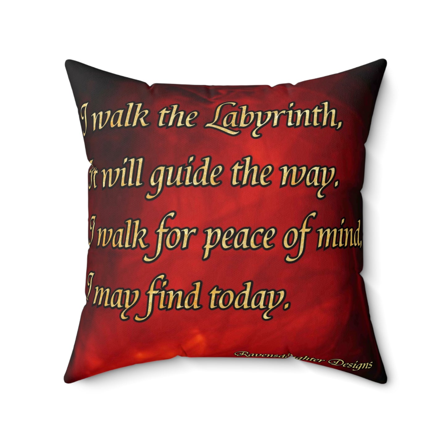 Chartres Cathedral Labyrinth Red Texture Throw Pillow