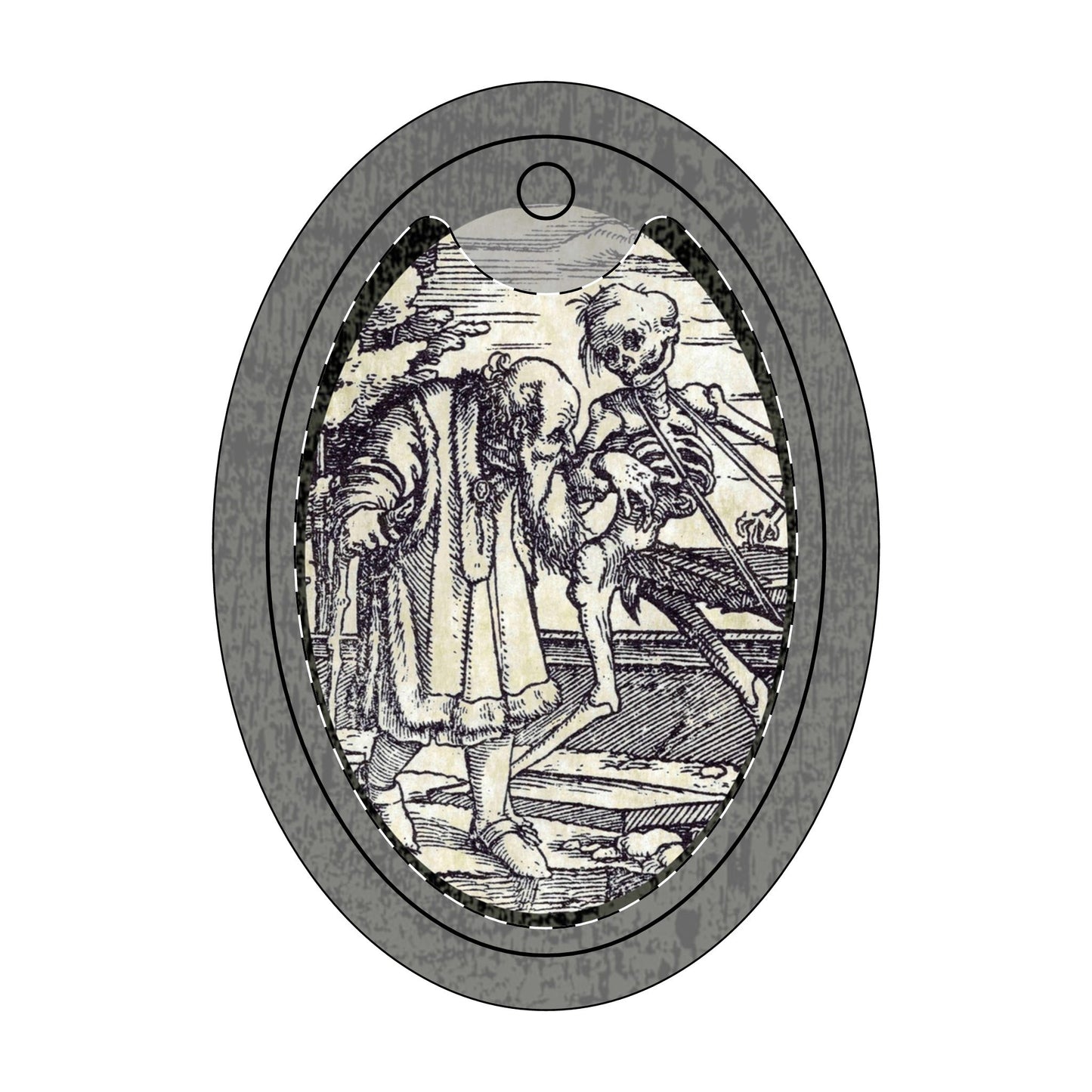 Danse Macabre Holiday Ornament-Old Man