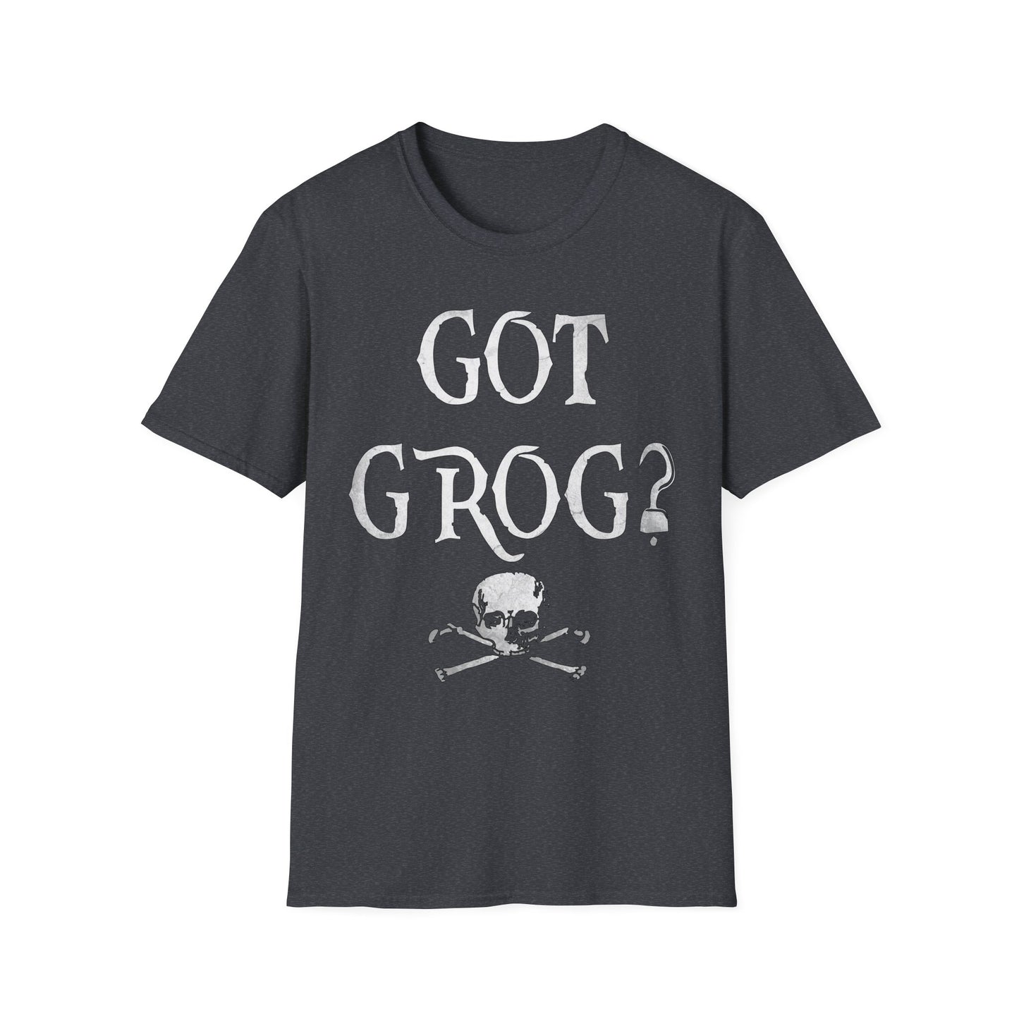 Got Grog? Unisex Heathered Softstyle Pirate T-Shirt