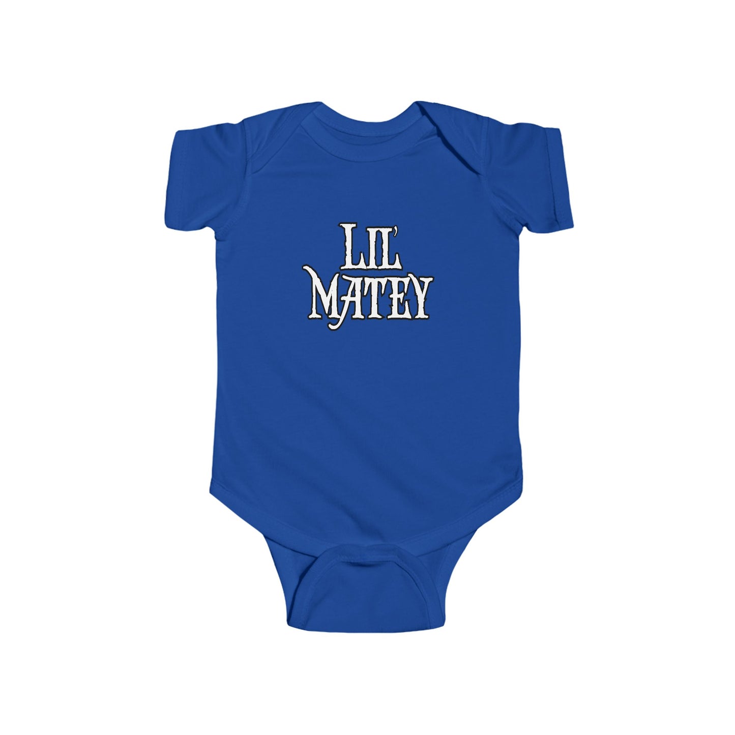 Lil Matey Double Print Pirate Baby Onesie