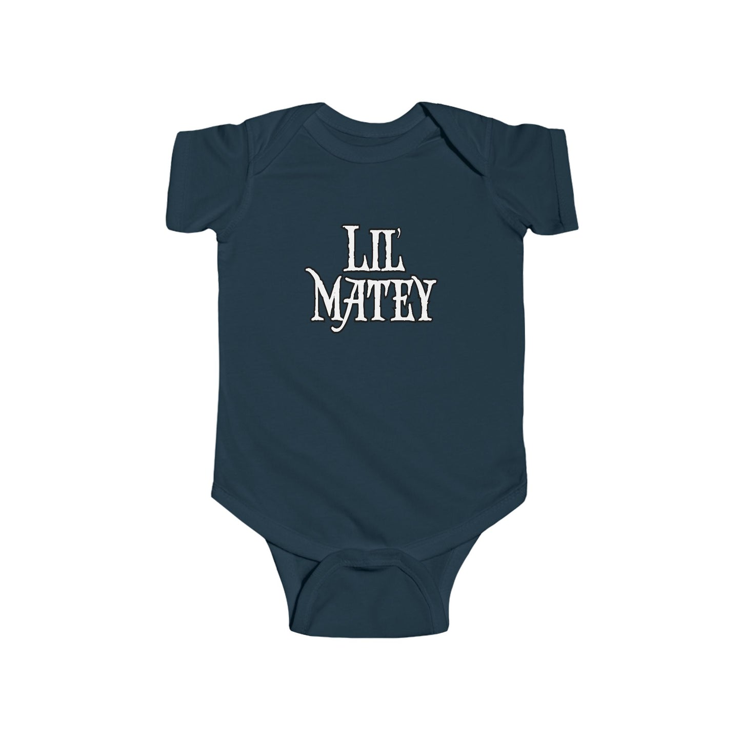 Lil Matey Double Print Pirate Baby Onesie