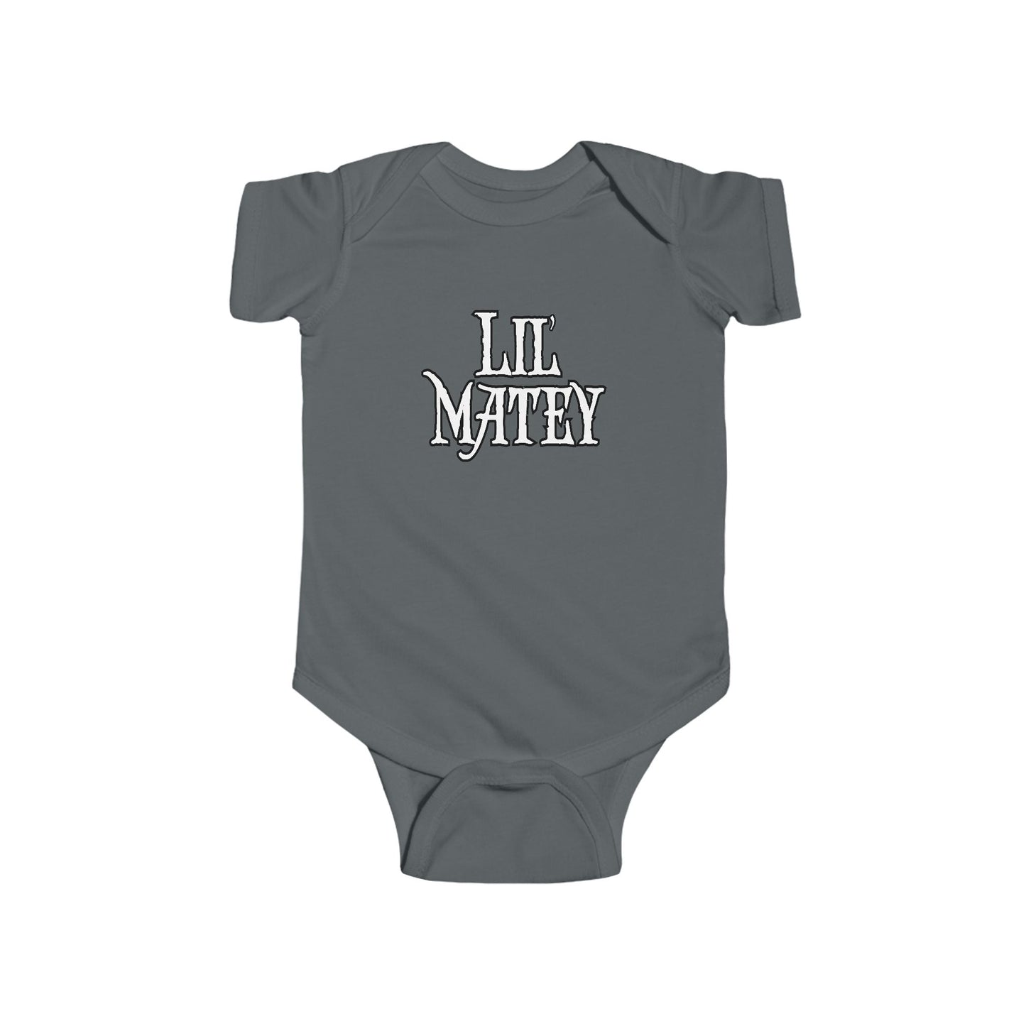 Lil Matey Double Print Pirate Baby Onesie