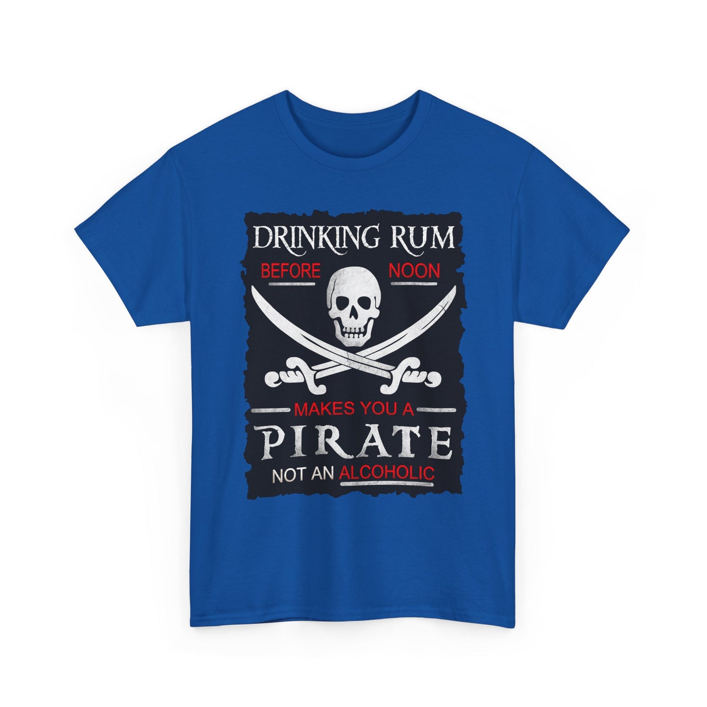 Drinking Rum Before Noon Unisex Pirate Tee - Torn Page