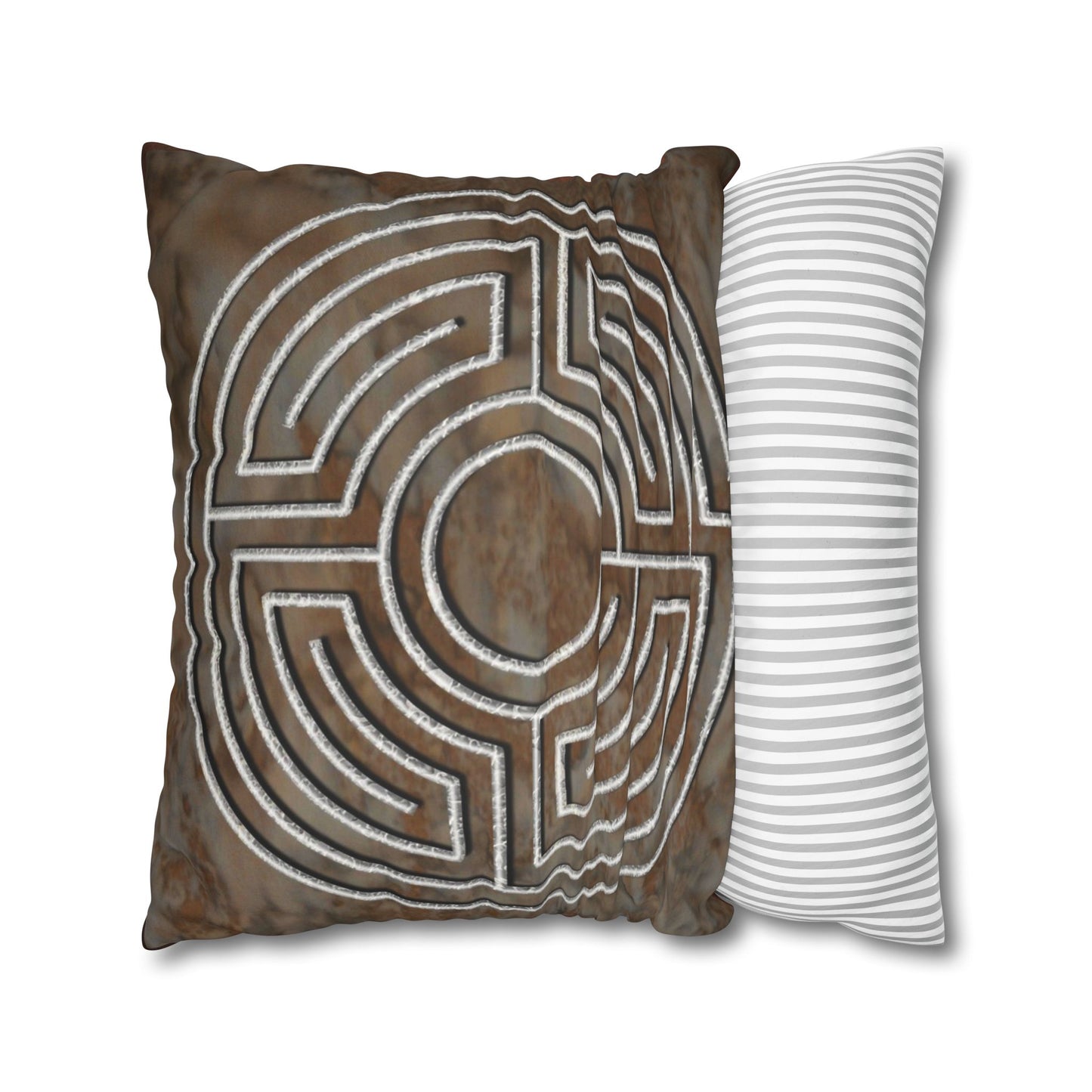 Double Labyrinth Pillowcase - Greek-Roman