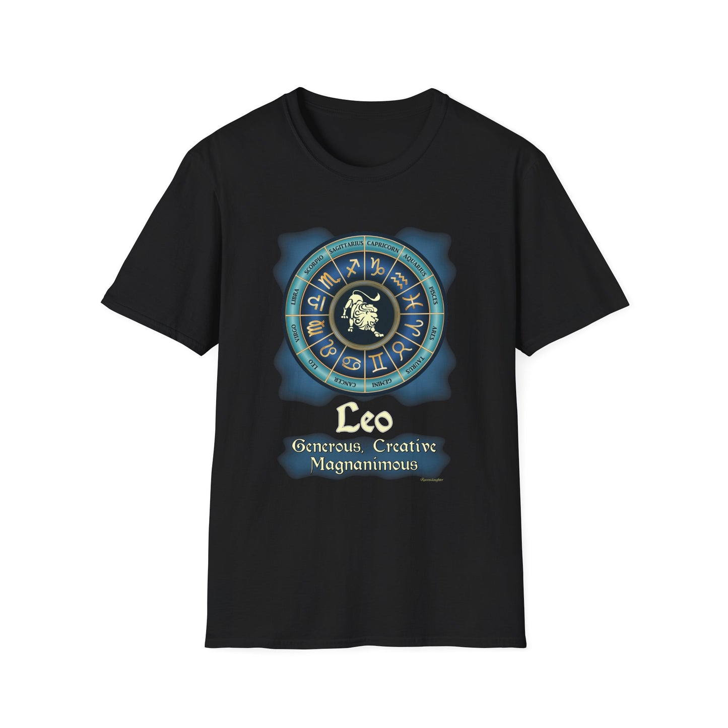 Blue Zodiac Leo Astrology Unisex SoftStyle T-Shirt