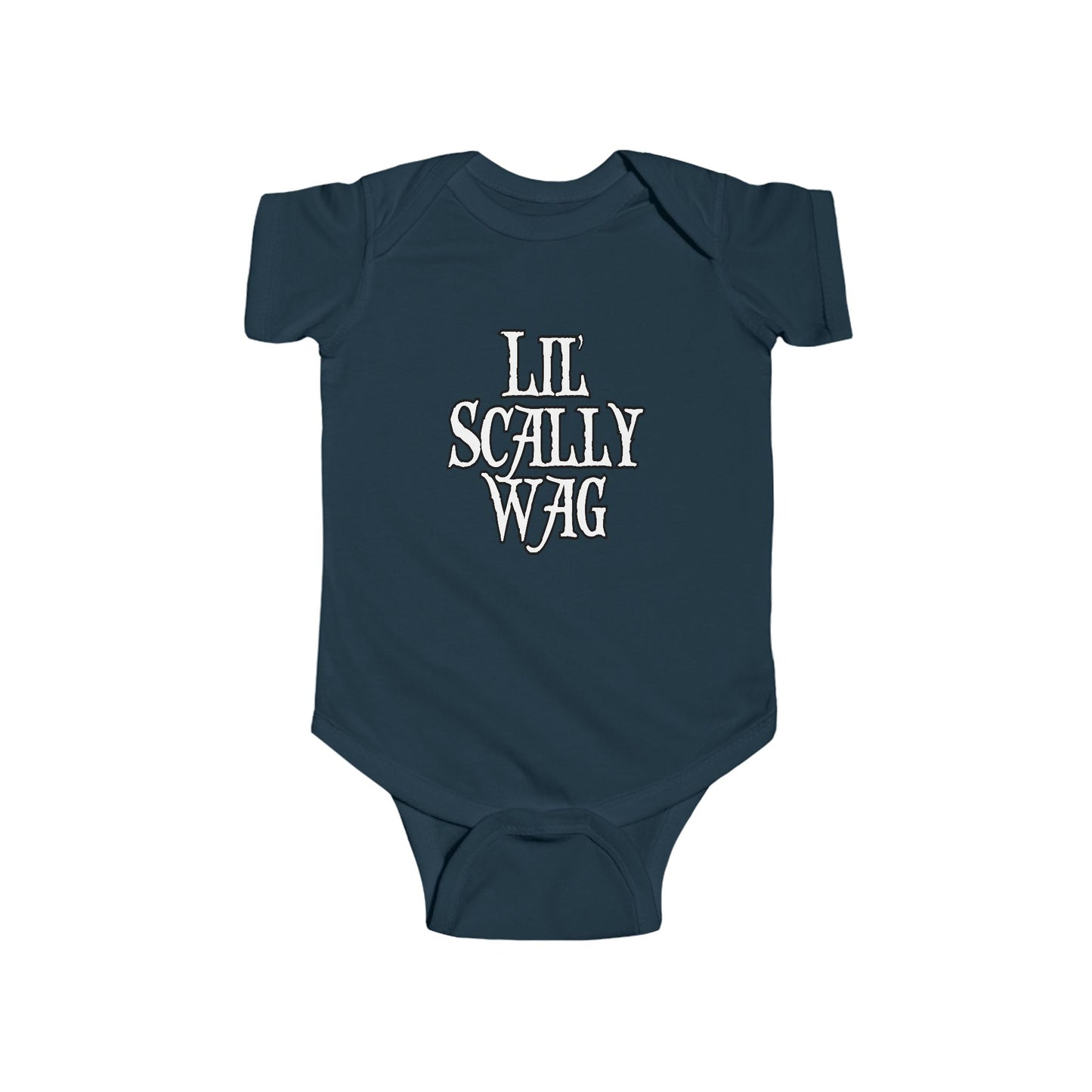 Lil Scallywag Double Print Pirate Baby Onesie