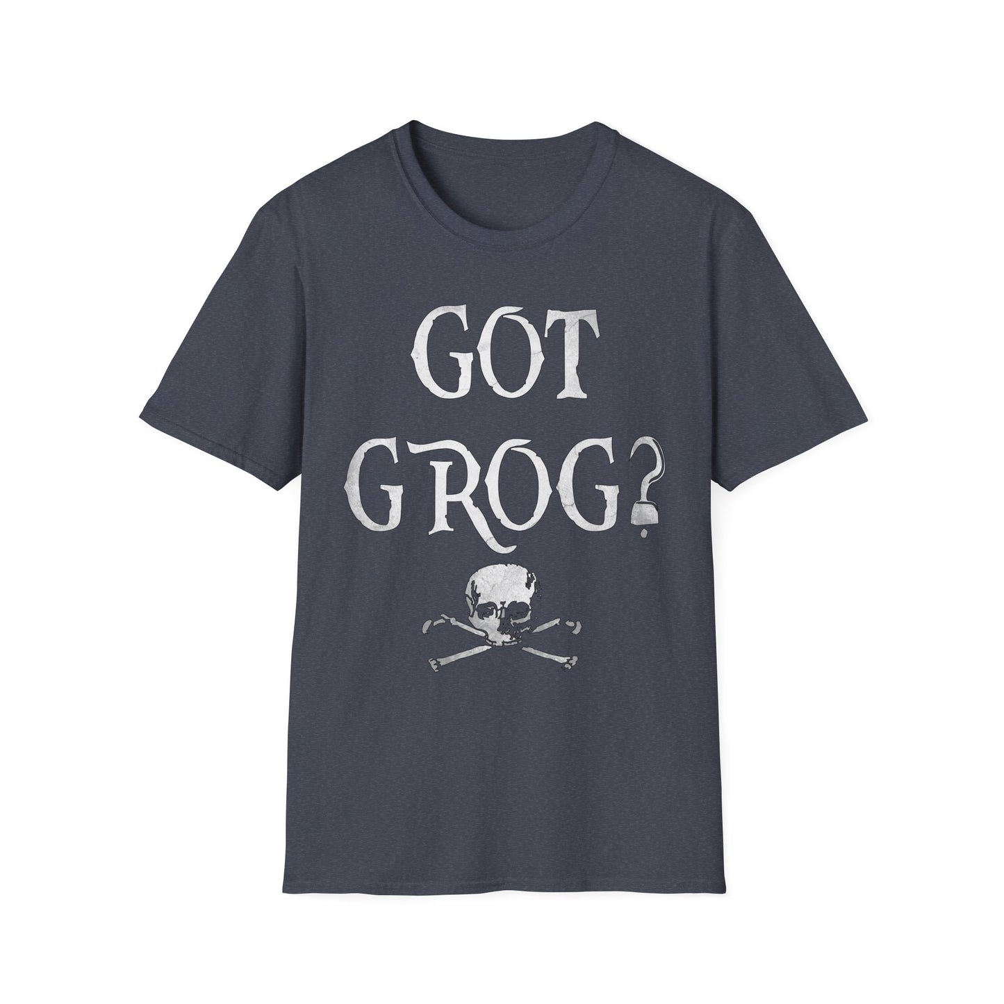 Got Grog? Unisex Heathered Softstyle Pirate T-Shirt