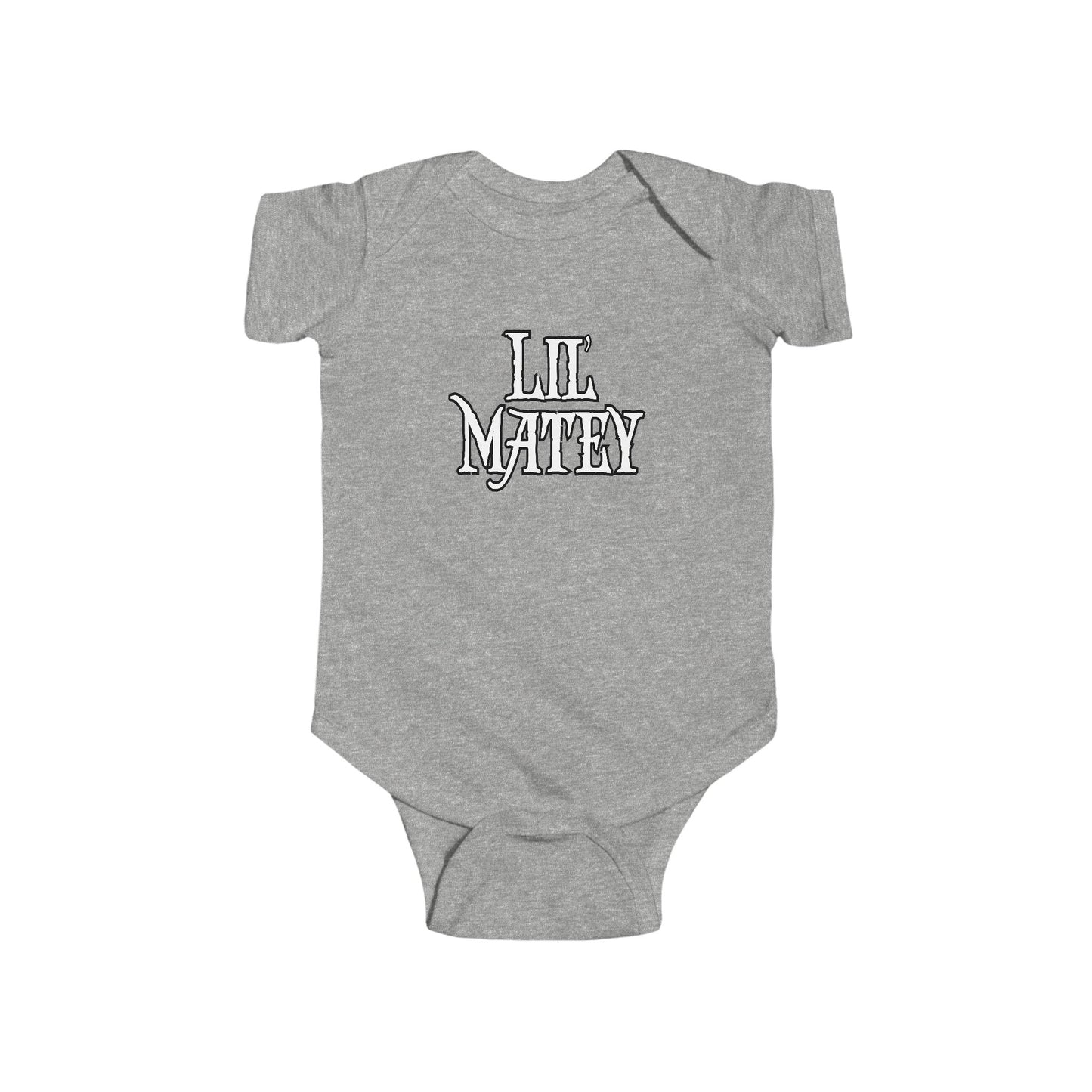 Lil Matey Double Print Pirate Baby Onesie