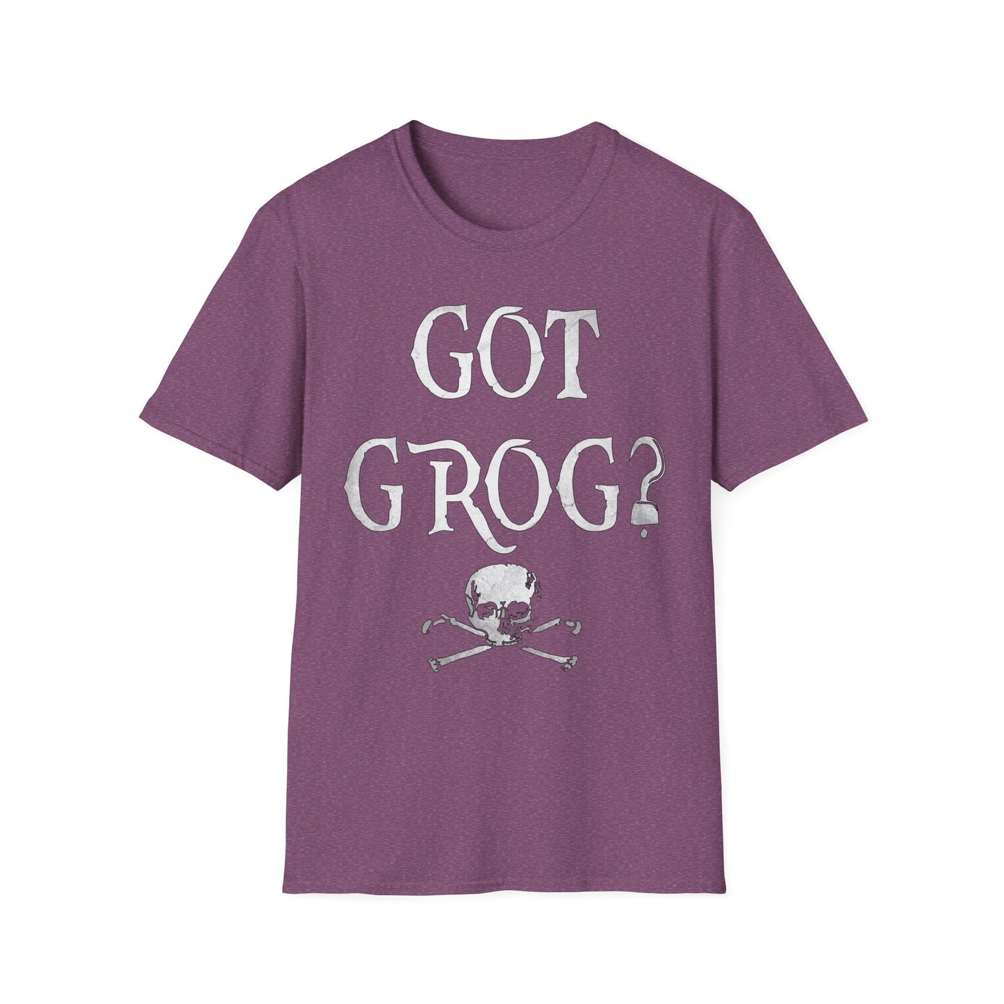 Got Grog? Unisex Heathered Softstyle Pirate T-Shirt