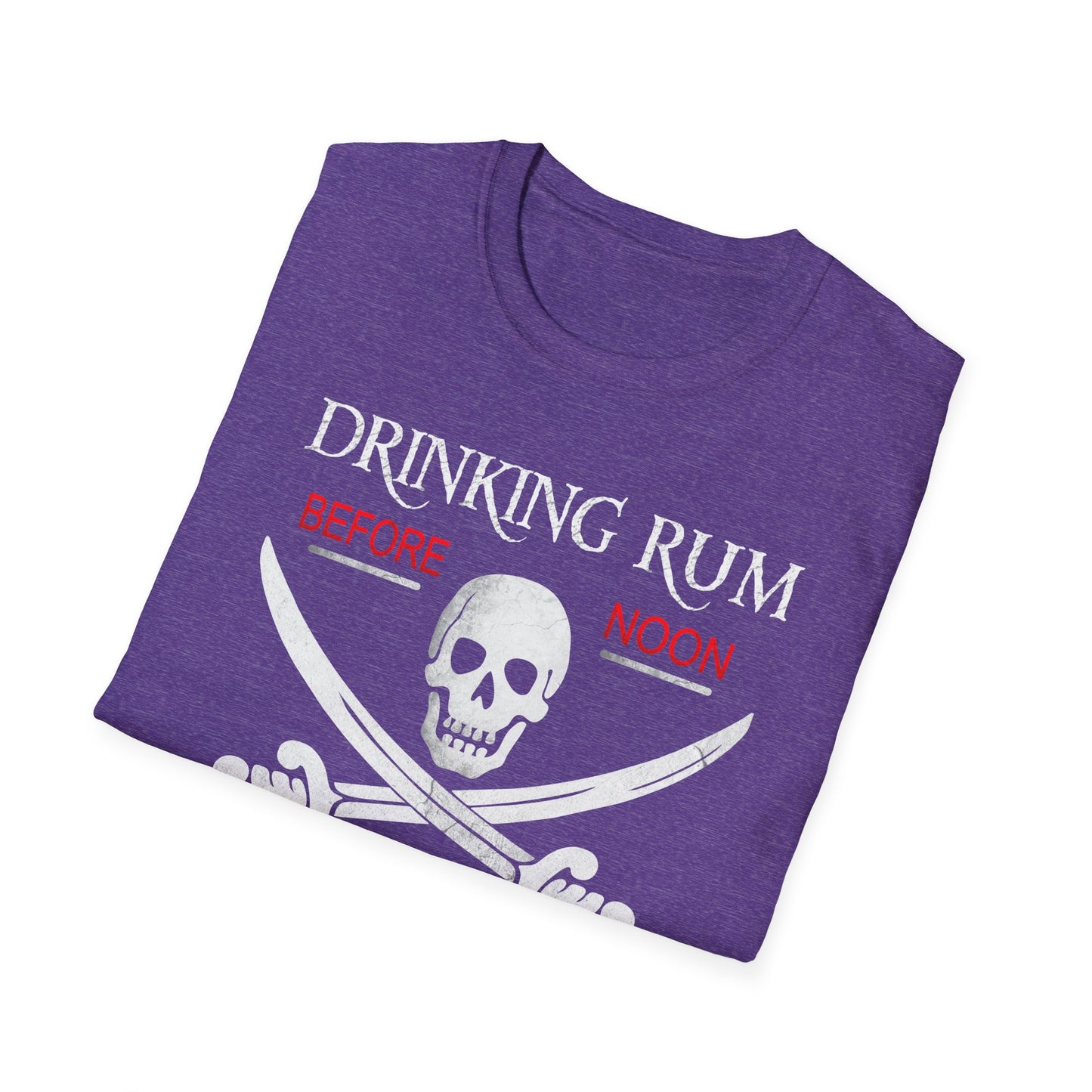 Drinking Rum Before Noon Softstyle Unisex Pirate Tee