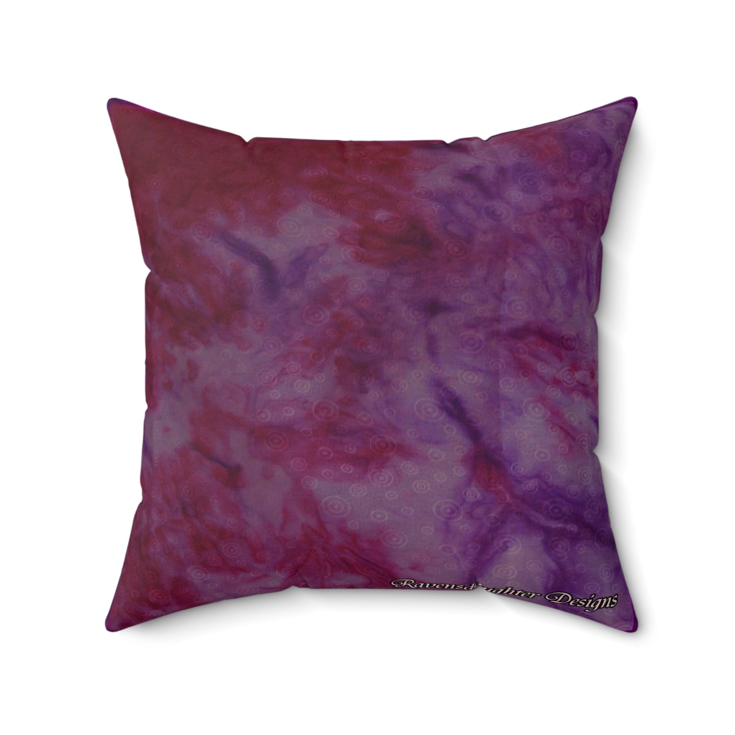 Heart Labyrinth Faux Suede Pillow
