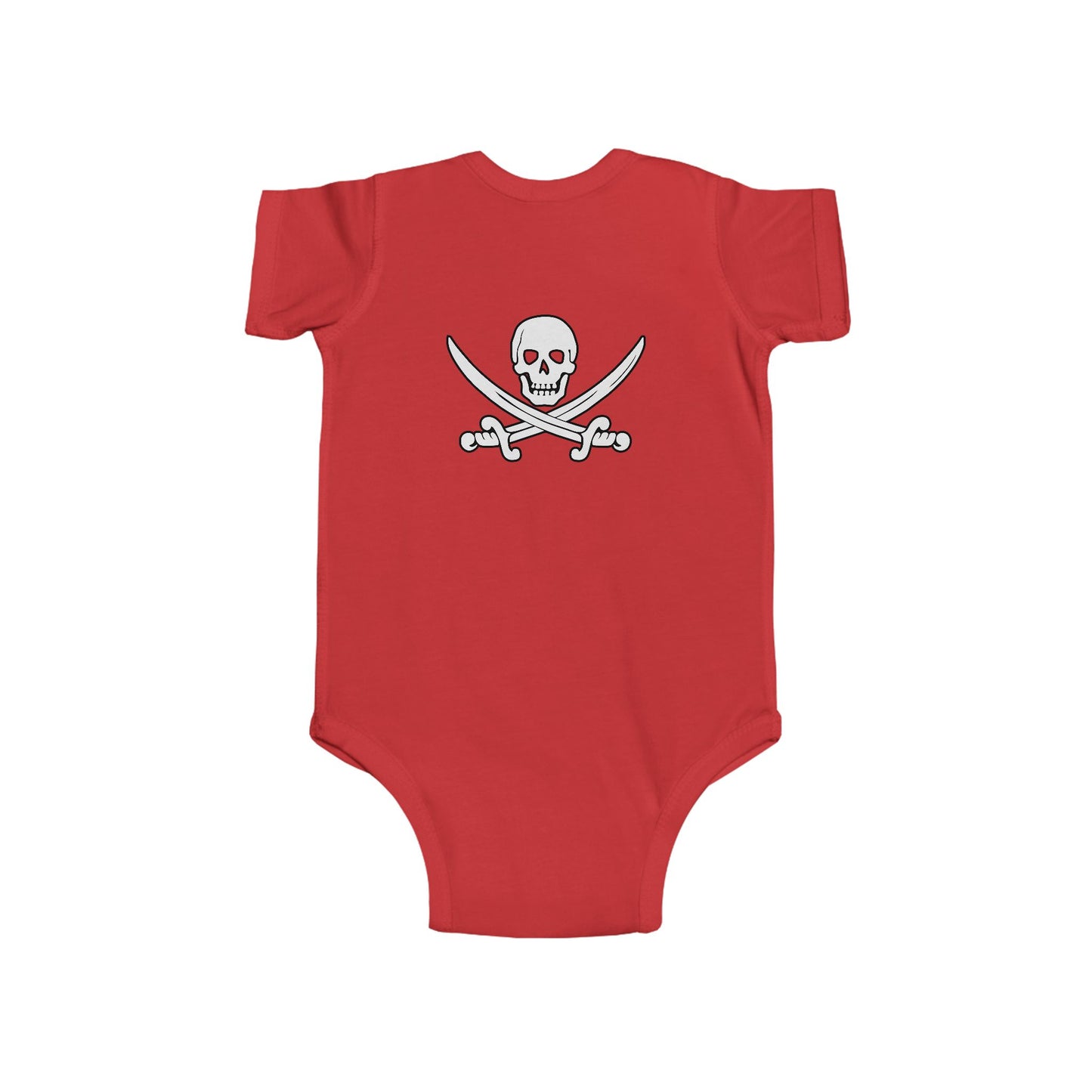 Lil Captain Double Print Pirate Baby Onesie