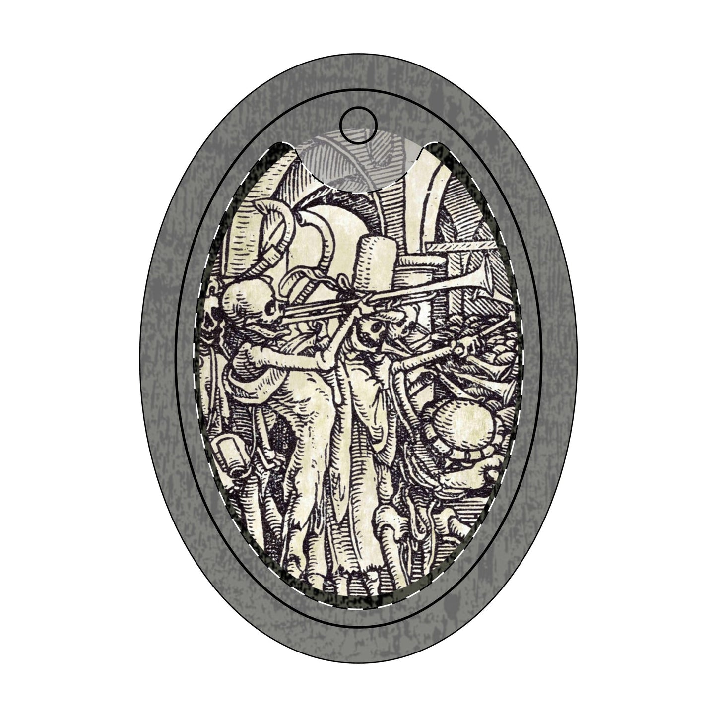 Danse Macabre Holiday Ornament-Bones of All Men