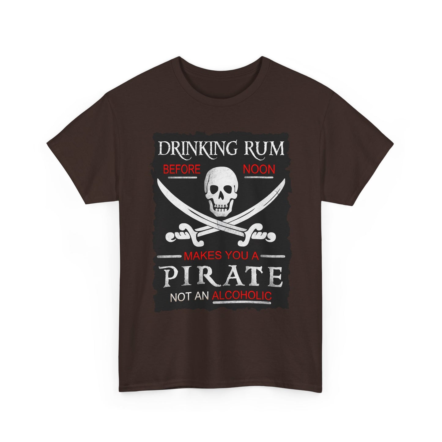 Drinking Rum Before Noon Unisex Pirate Tee - Torn Page