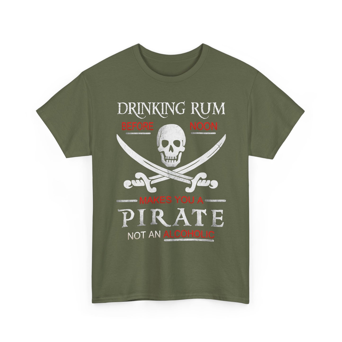 Drinking Rum Before Noon Unisex Pirate Tee