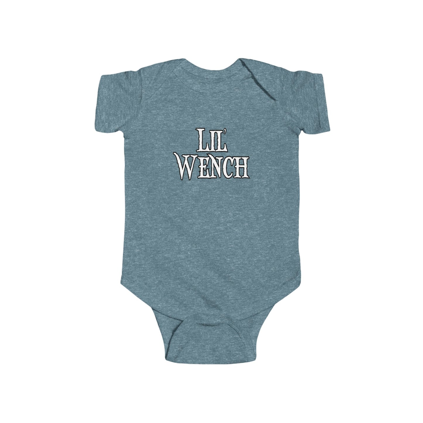 Lil Wench Double Print Pirate Baby Onesie