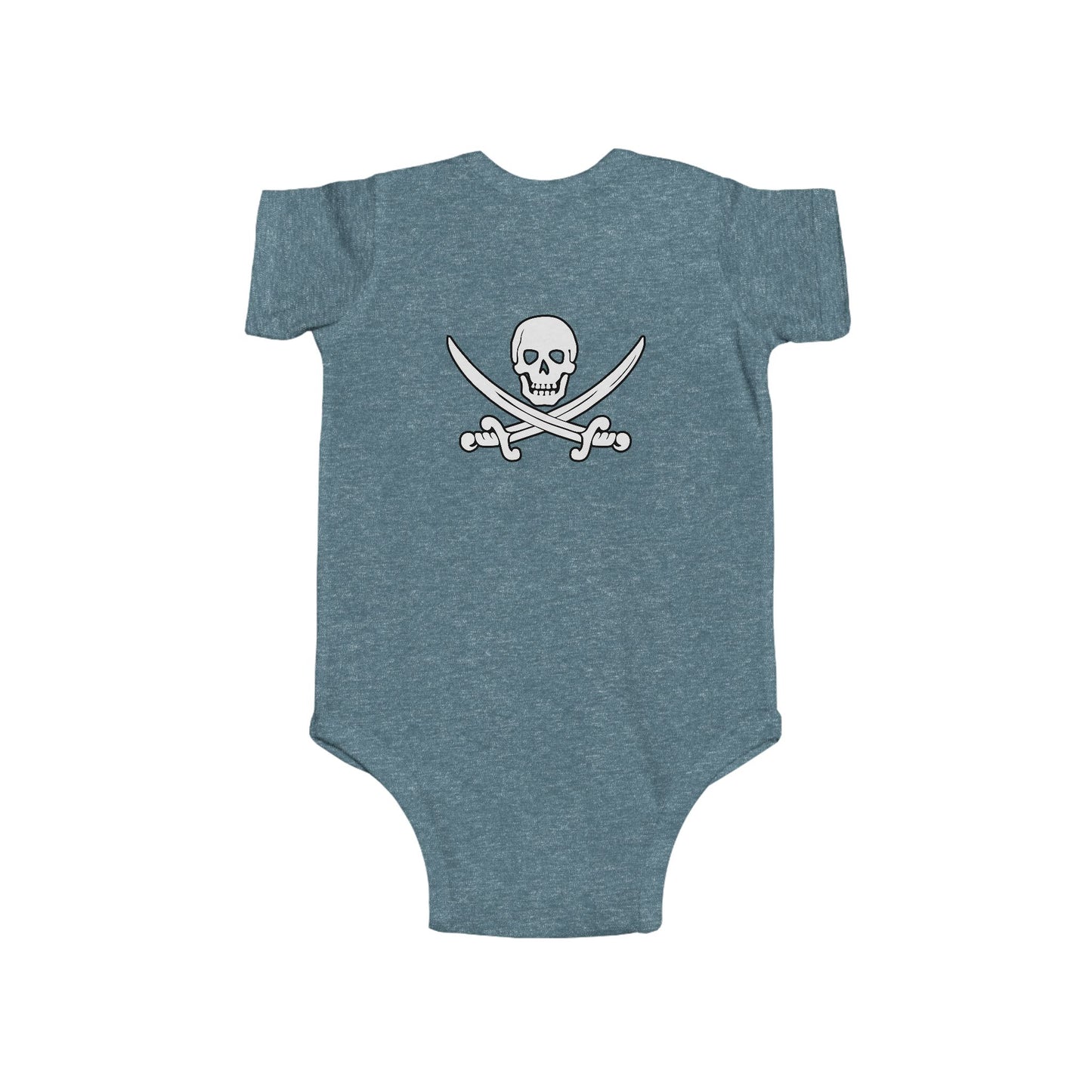Me Mum's Chest Double Print Pirate Baby Onesie