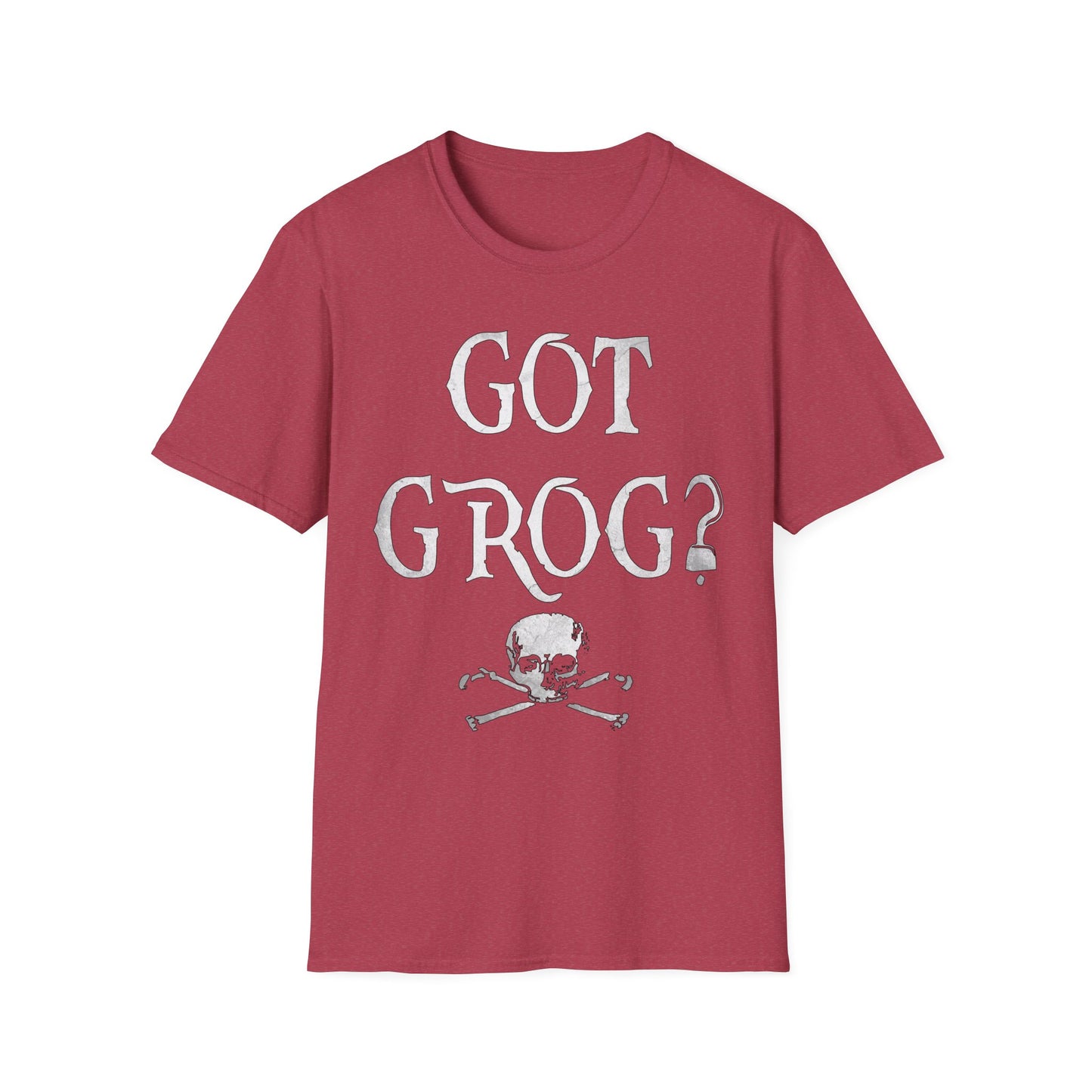 Got Grog? Unisex Heathered Softstyle Pirate T-Shirt