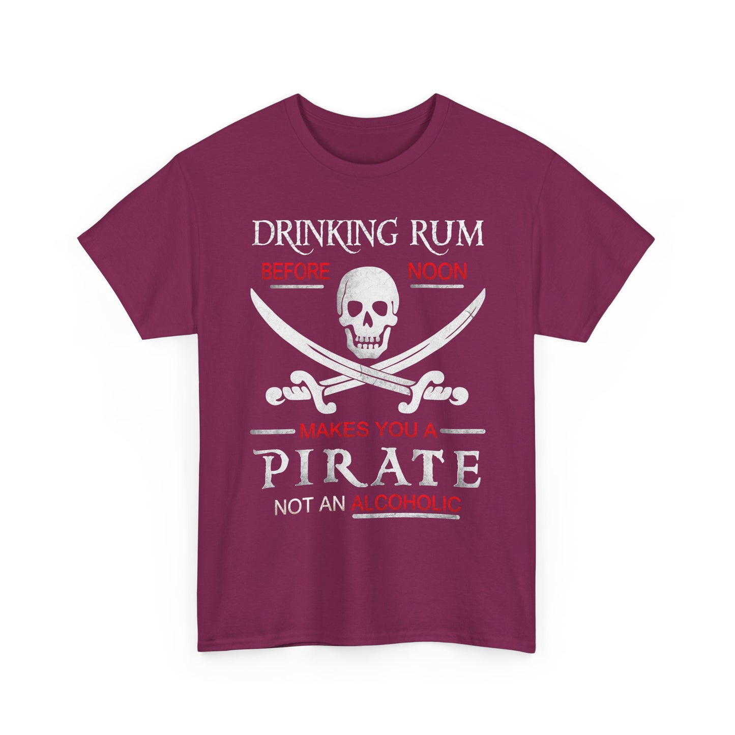 Drinking Rum Before Noon Unisex Pirate Tee