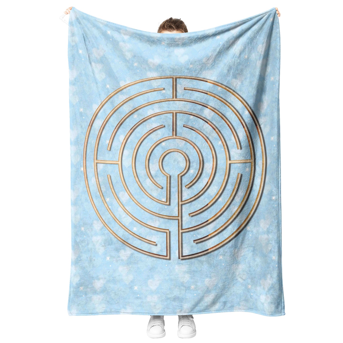 Abingdon Labyrinth Therapy Blanket - Blue