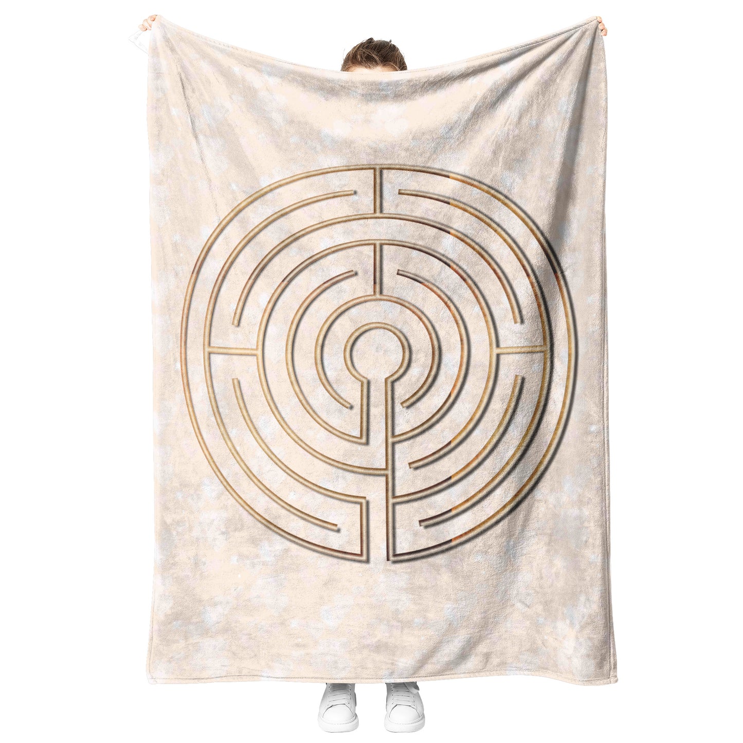 Abingdon Labyrinth Therapy Blanket - Peach