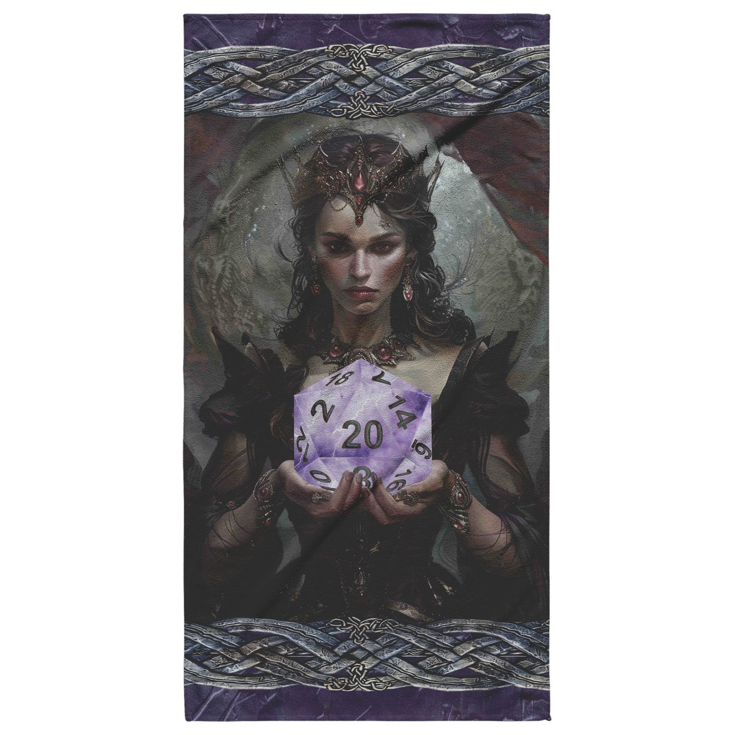 Amethyst Queen D20 Beach Towel