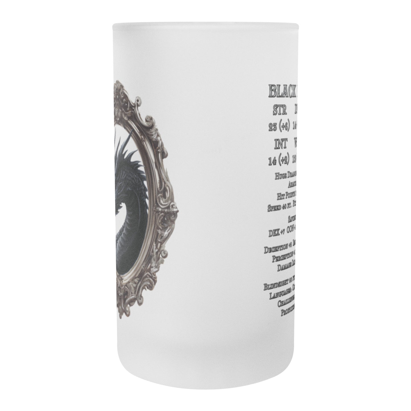 Black Dragon Frosted Mug