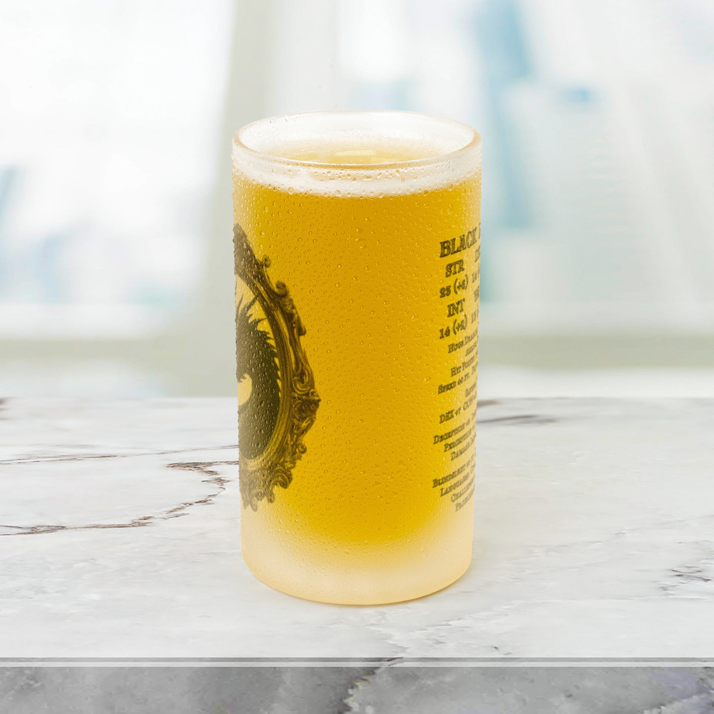 Black Dragon Frosted Mug