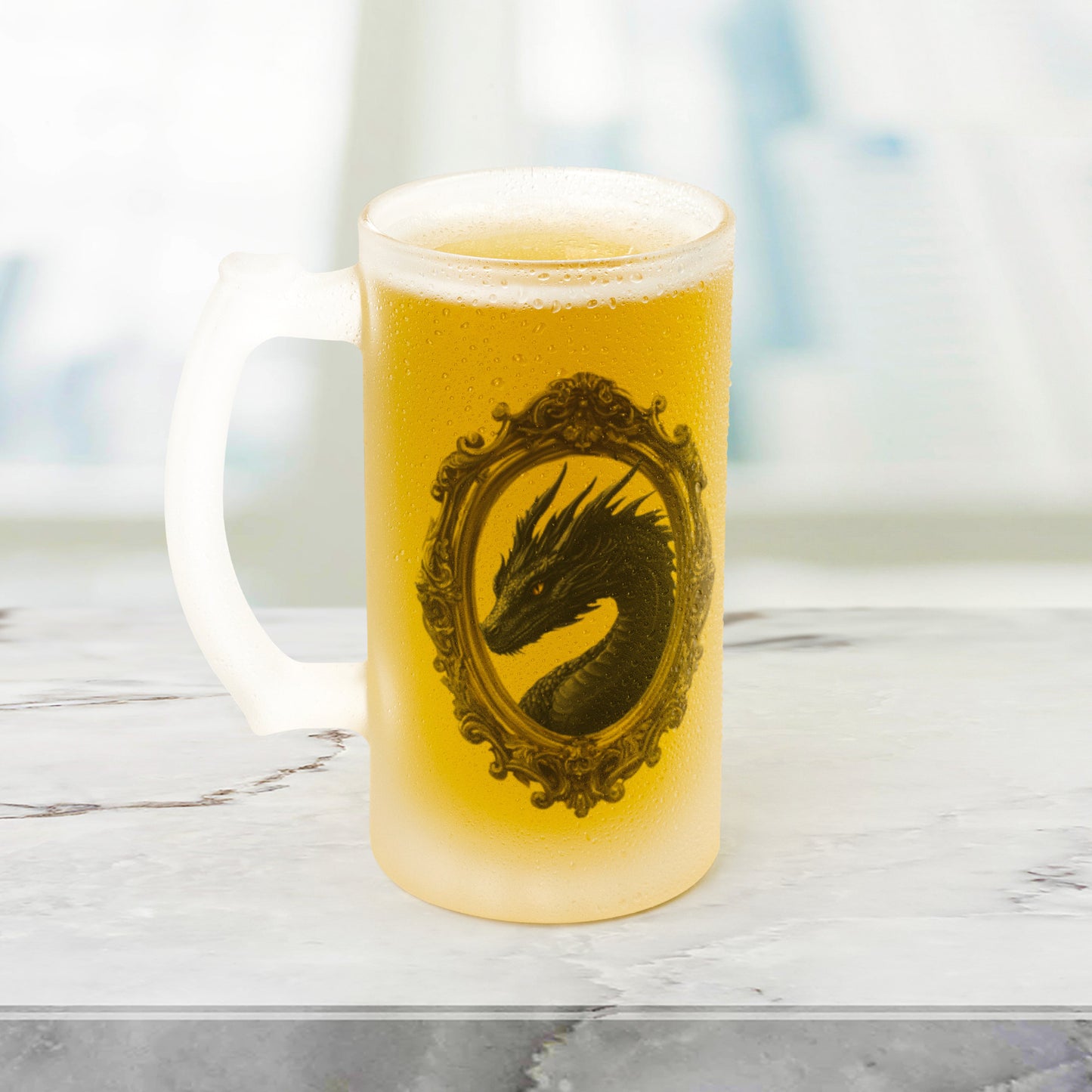 Black Dragon Frosted Mug