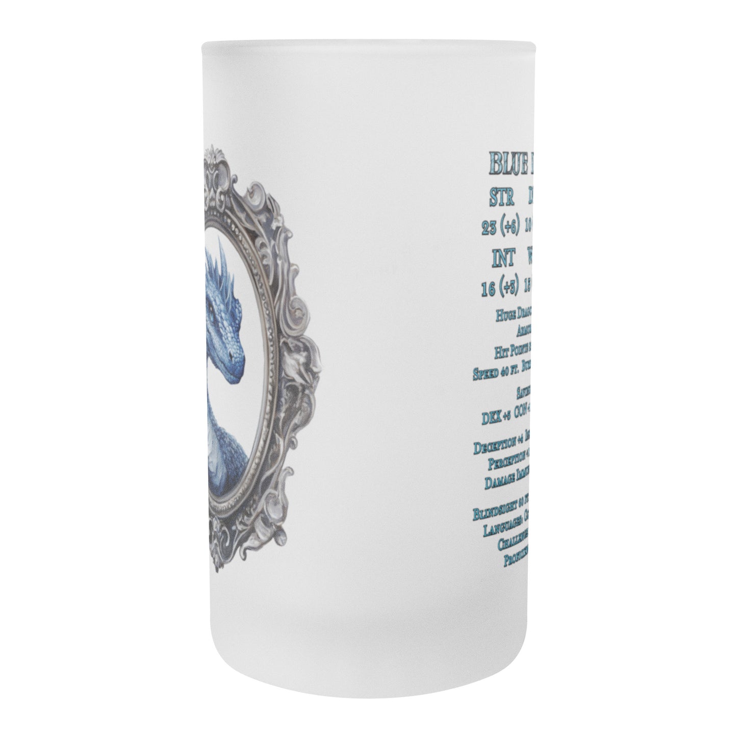 Blue Dragon Frosted Mug
