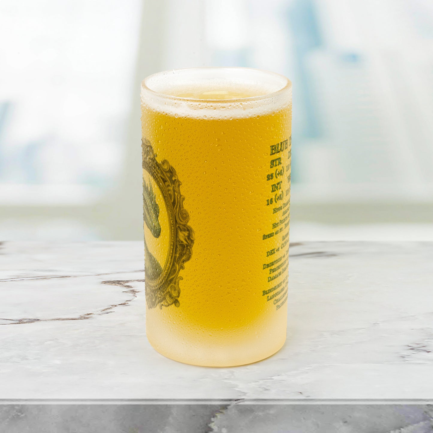 Blue Dragon Frosted Mug