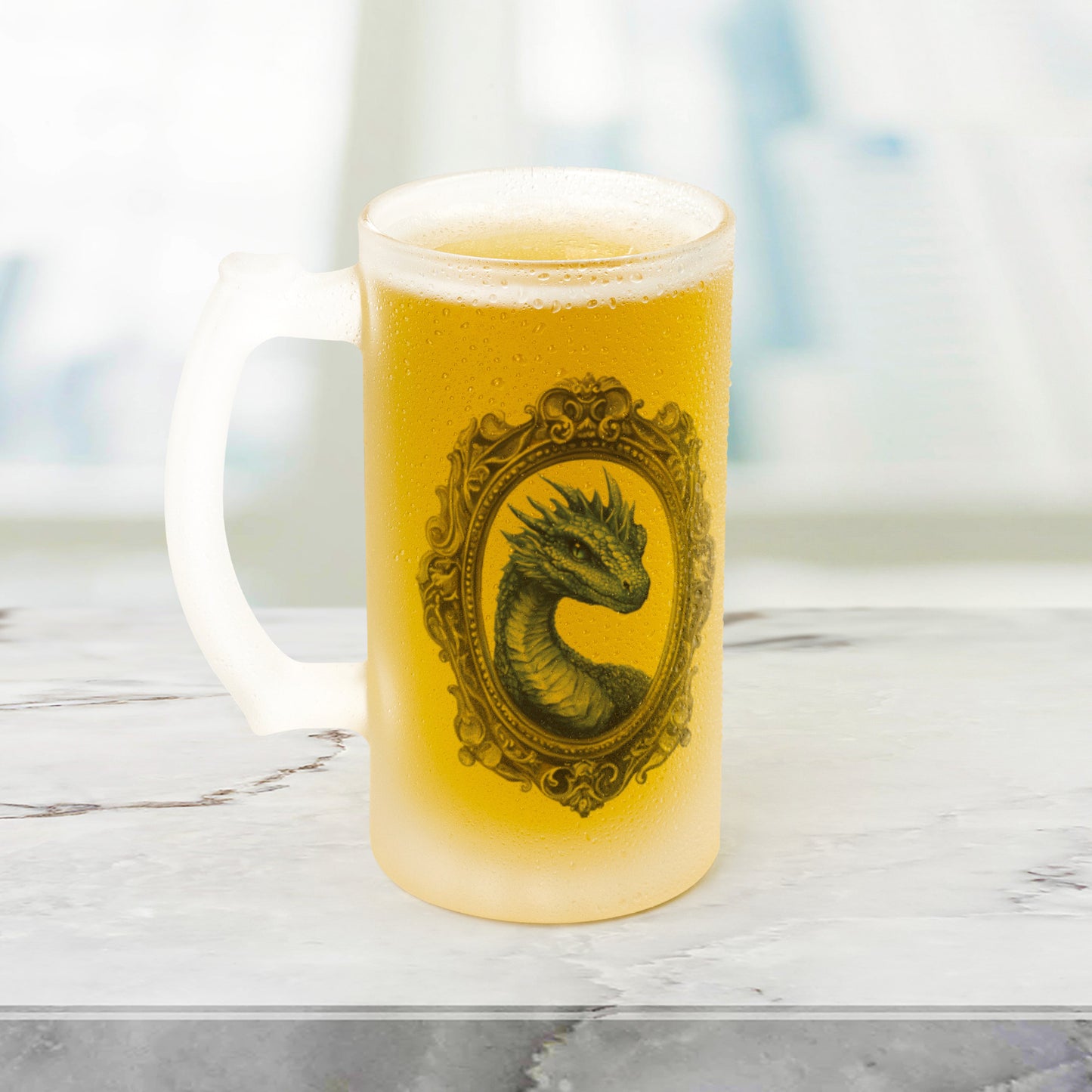 Blue Dragon Frosted Mug