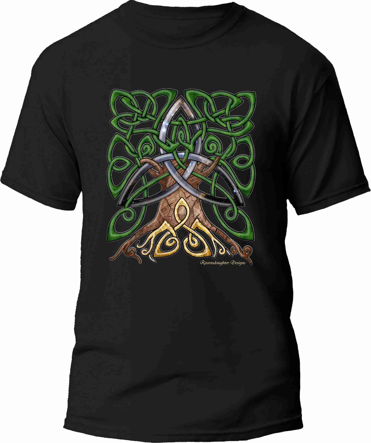 Celtic Trinity Tree - Cosmic Unisex T-Shirt