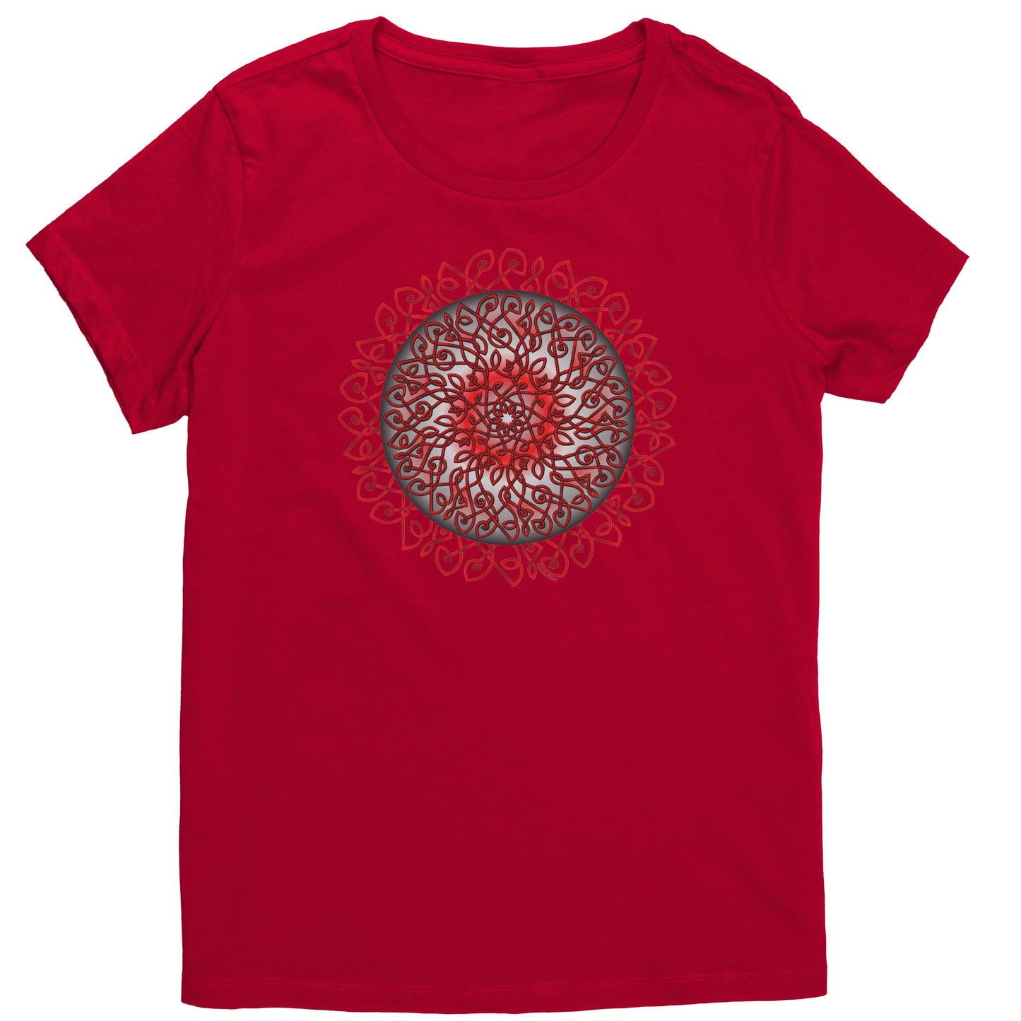 Celtic Burst - Red Womens T-shirt
