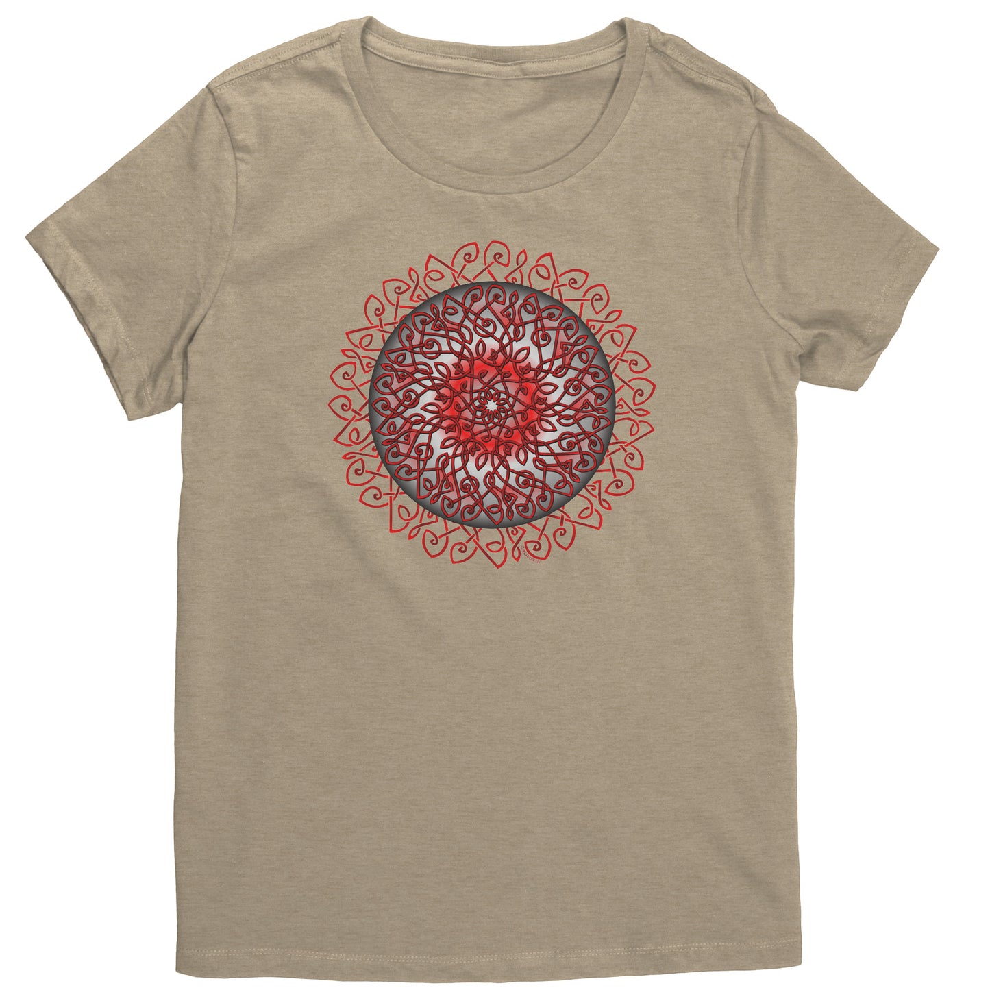 Celtic Burst - Red Womens T-shirt