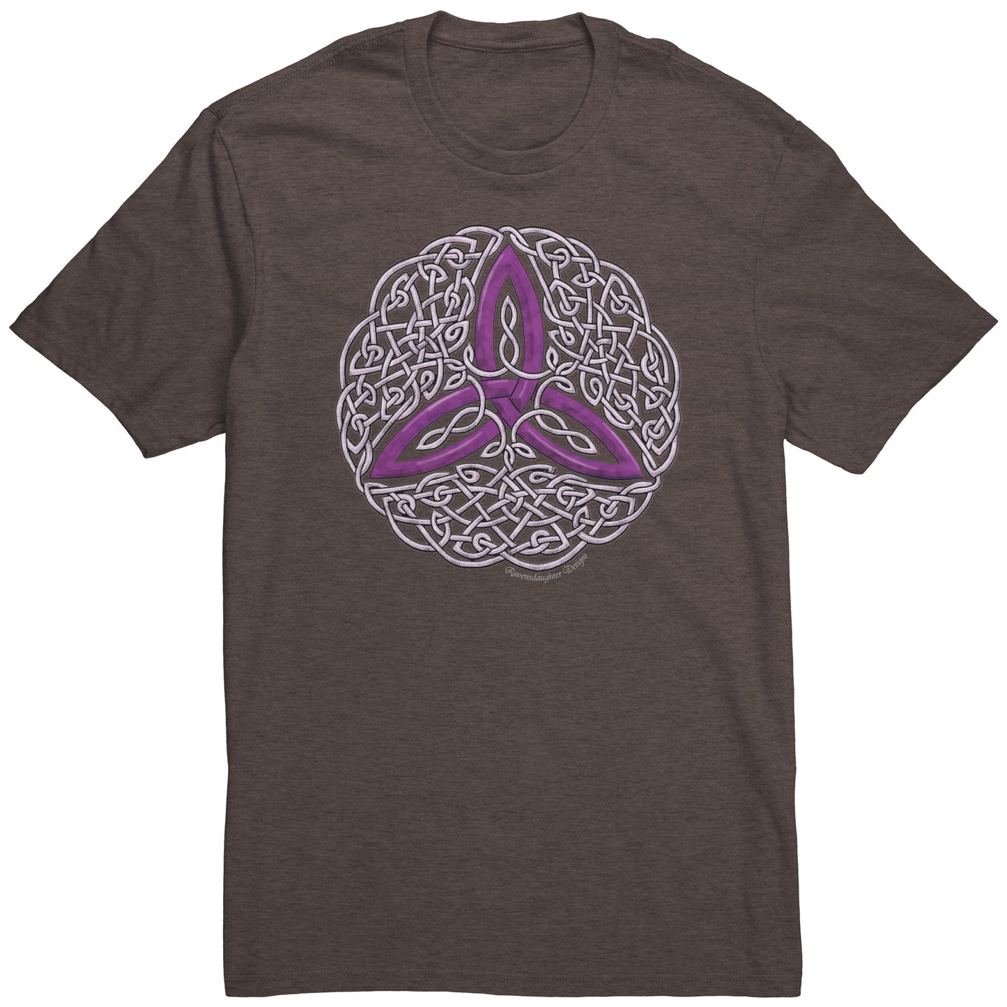 Celtic Flourish Trinity Knot - Purple Unisex T-Shirt