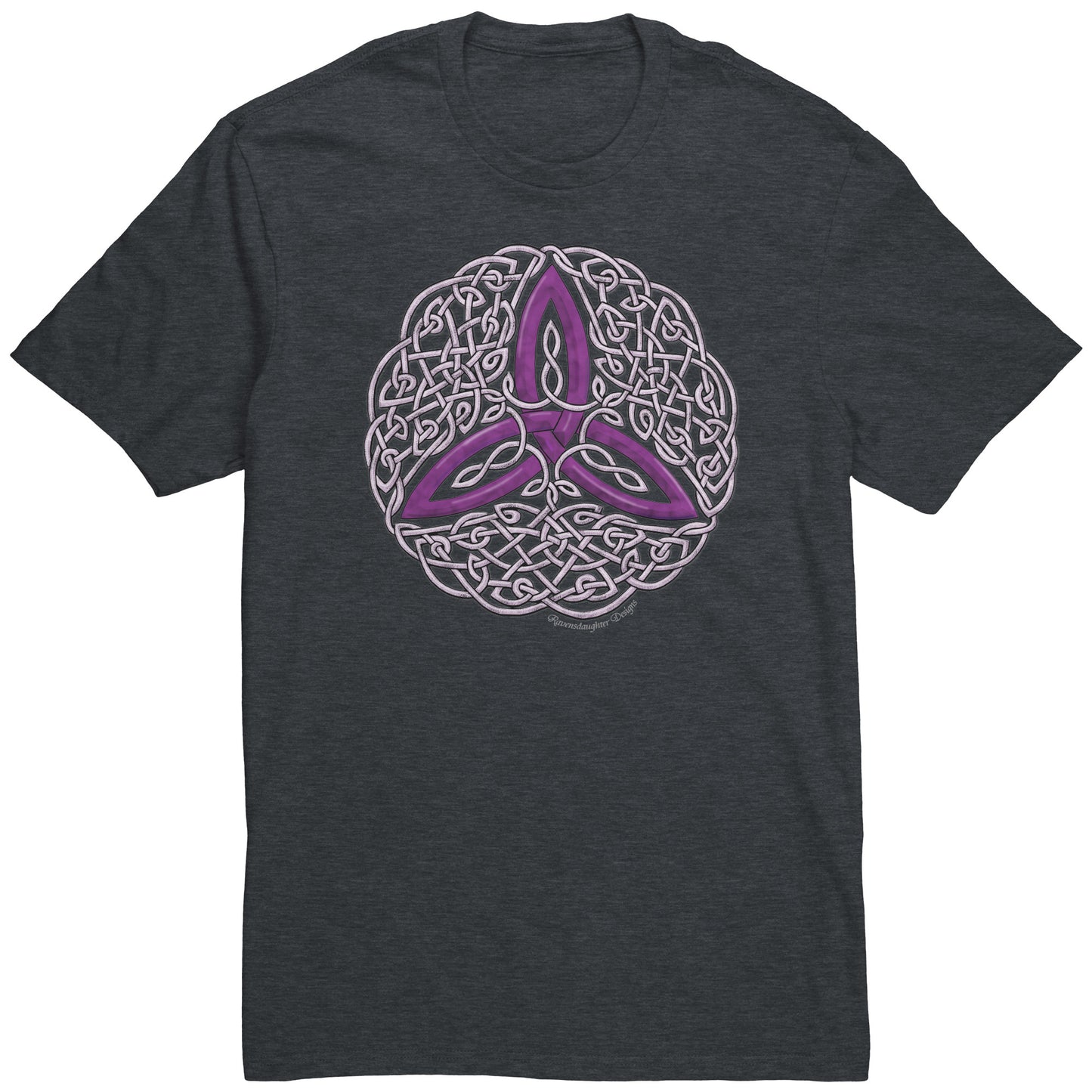 Celtic Flourish Trinity Knot - Purple Unisex T-Shirt