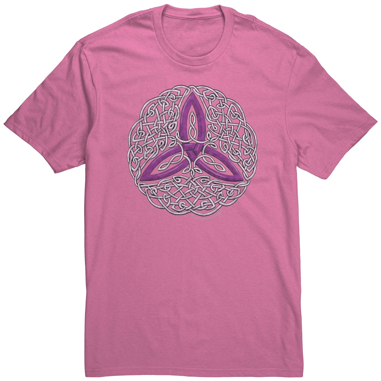 Celtic Flourish Trinity Knot - Purple Unisex T-Shirt