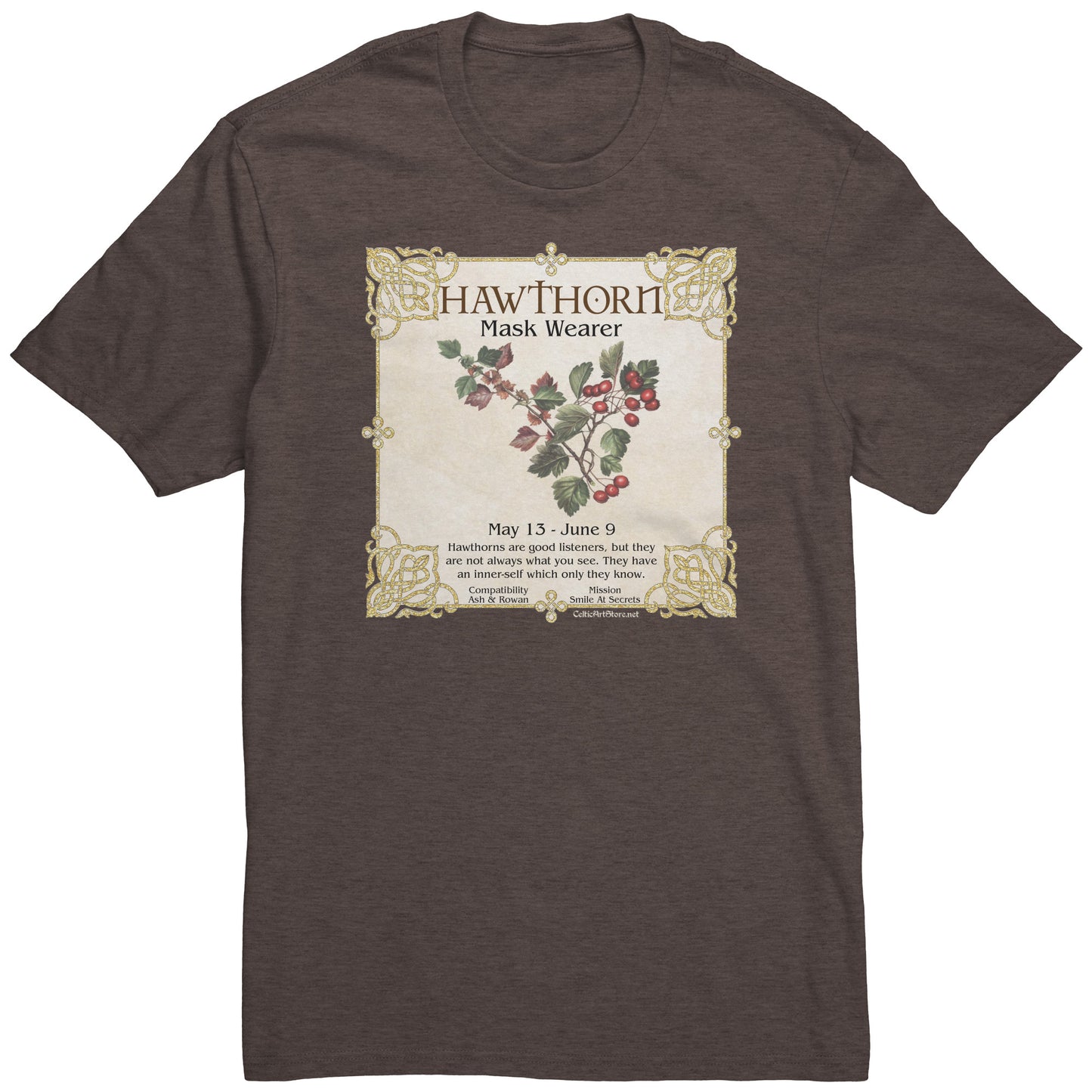 Celtic Tree Zodiac Unisex T-shirt - Hawthorn