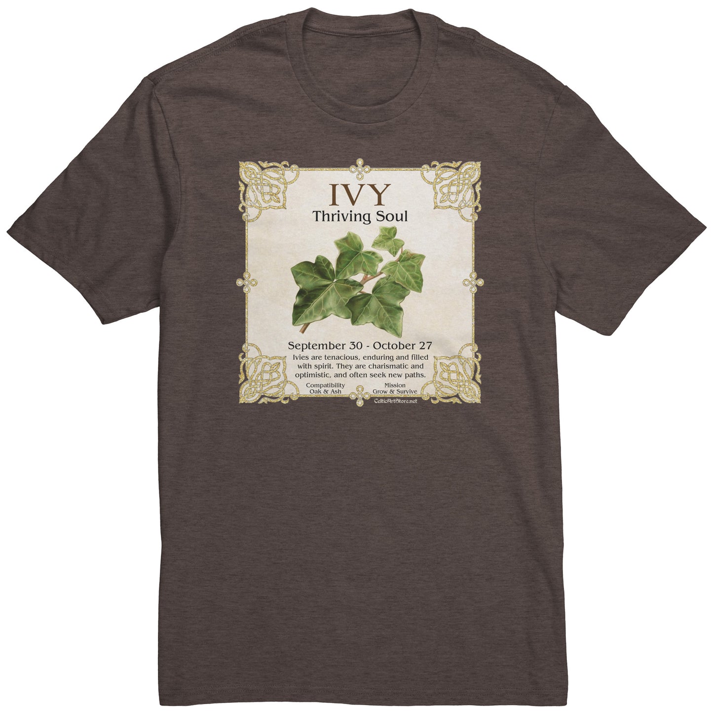Celtic Tree Zodiac Unisex T-shirt - Ivy