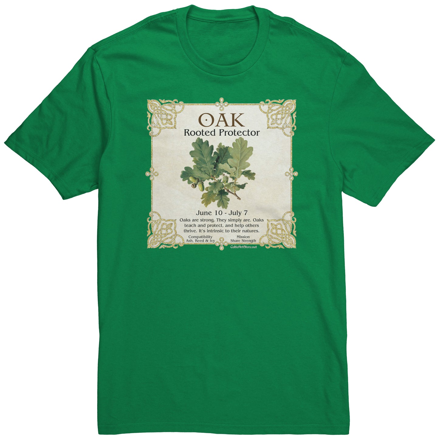 Celtic Tree Zodiac Unisex T-shirt - Oak