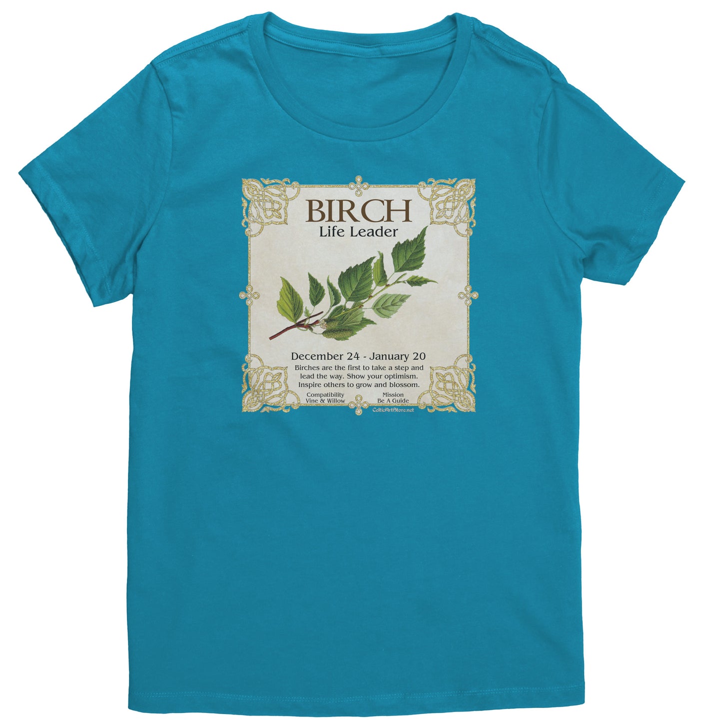Celtic Tree Zodiac Women's T-shirt - Birch