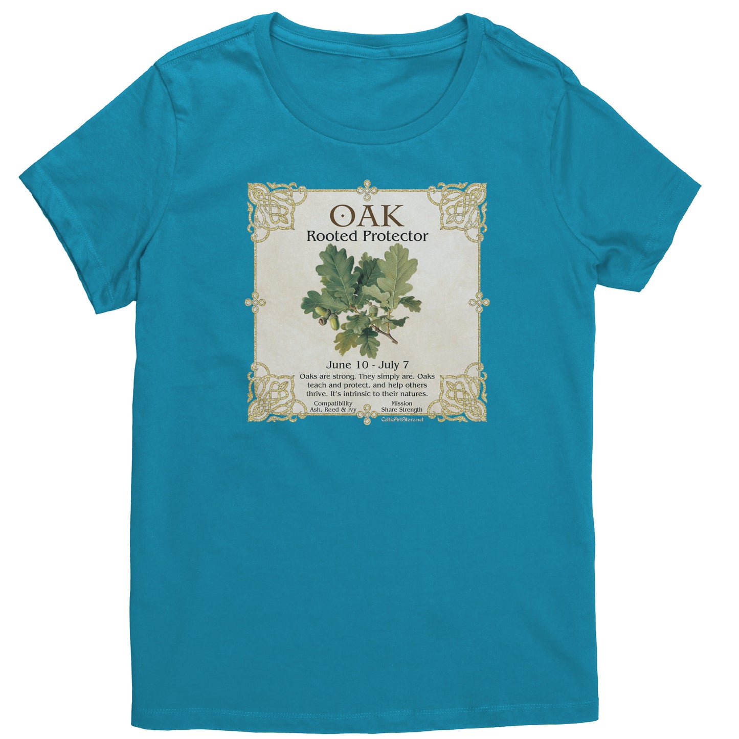 Celtic Tree Zodiac Women's T-shirt - Oak