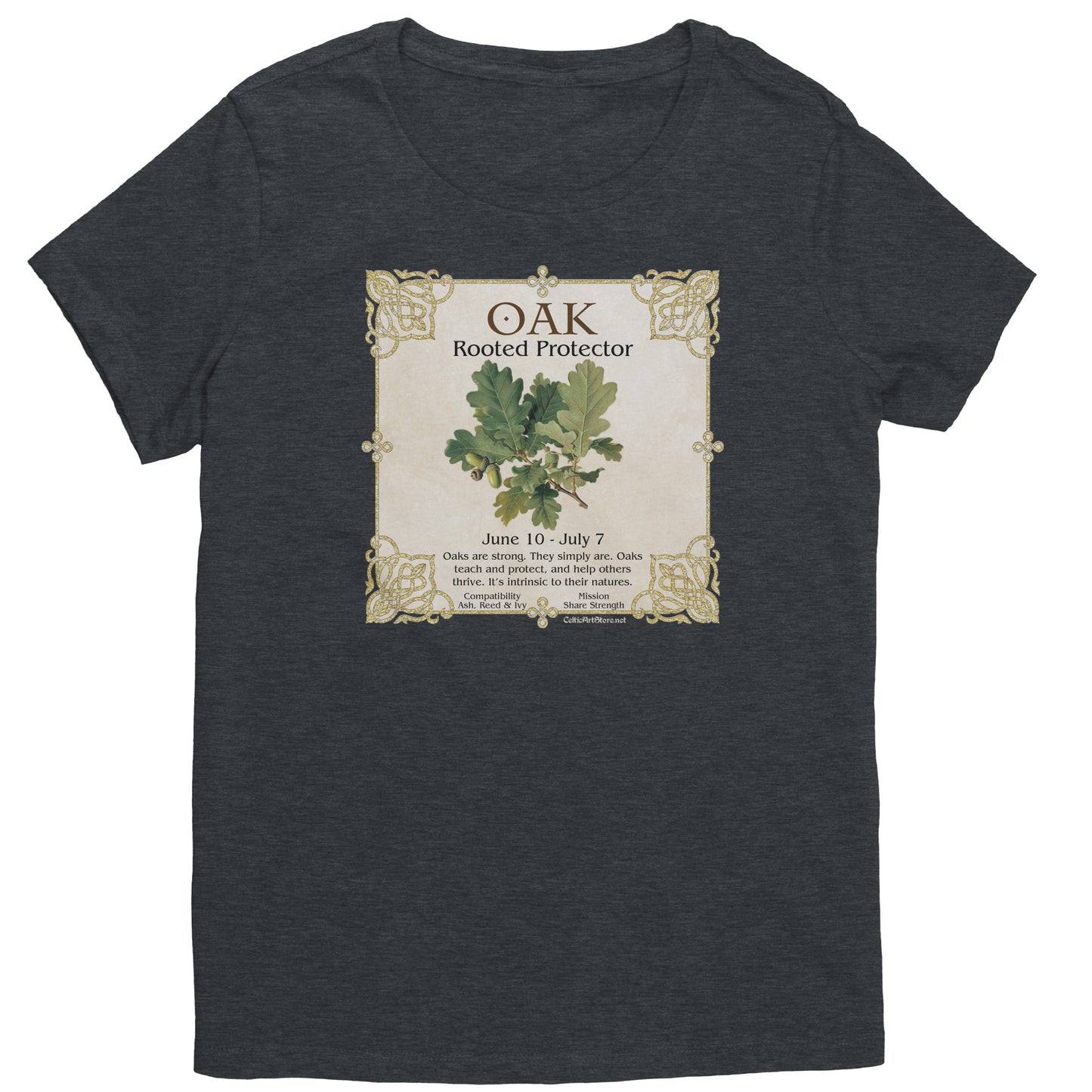 Celtic Tree Zodiac Women's T-shirt - Oak