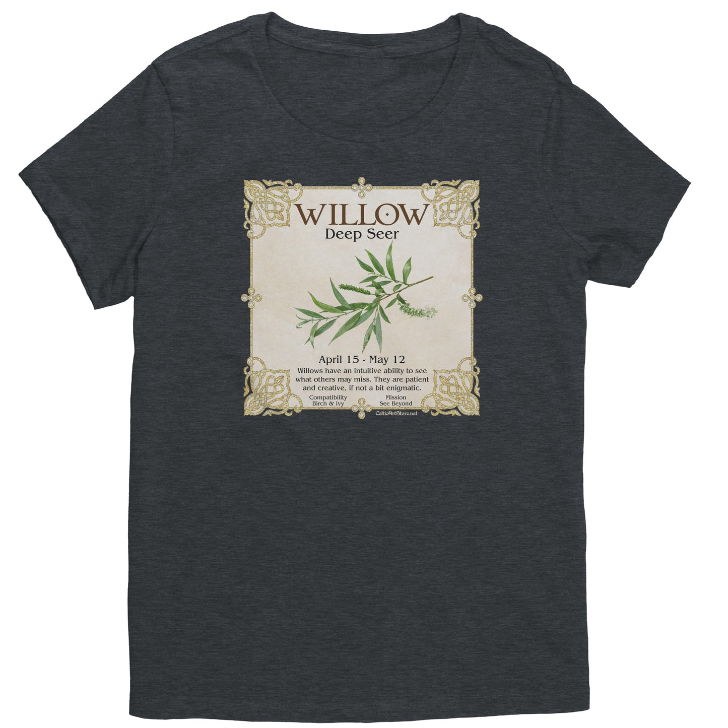 Celtic Tree Zodiac Women's T-shirt - Willow