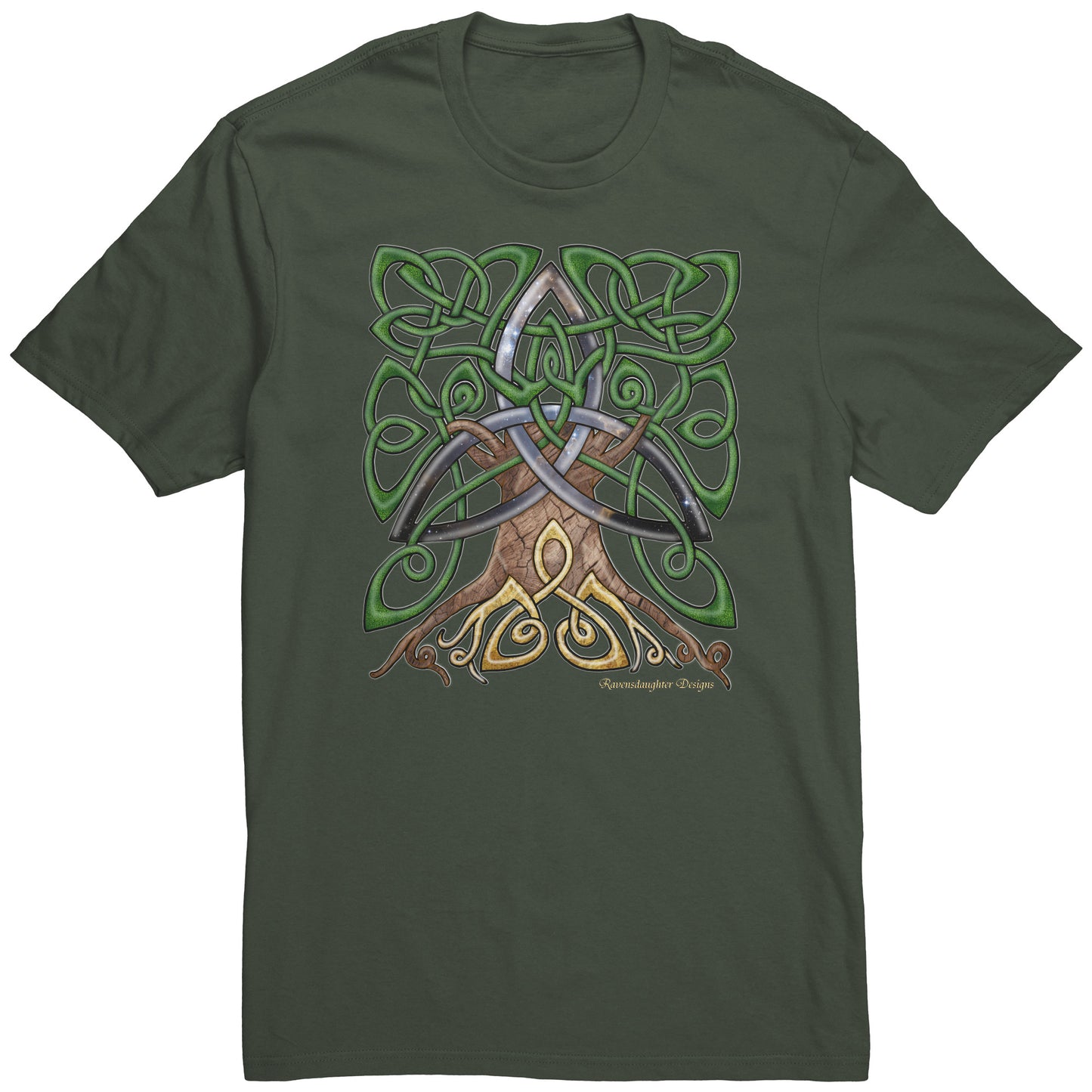 Celtic Trinity Tree - Cosmic Unisex T-Shirt