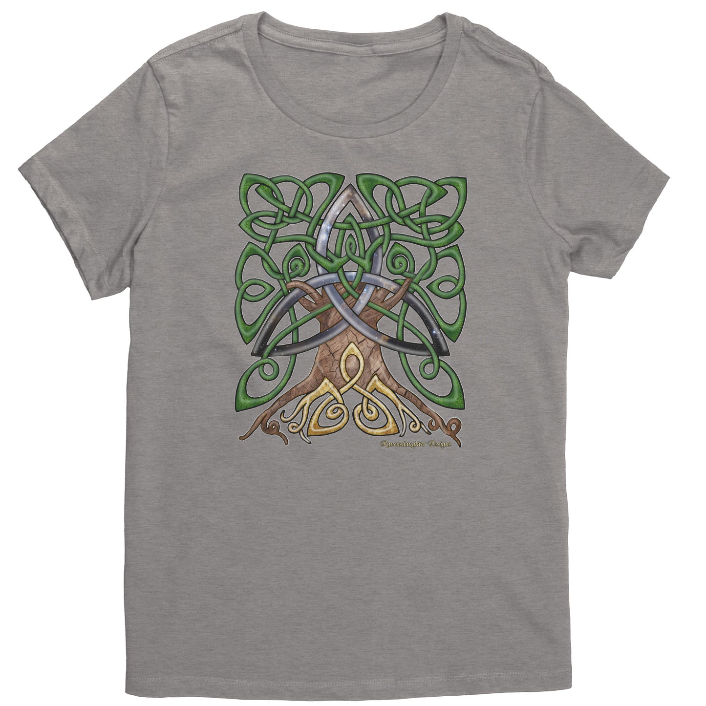 Celtic Trinity Tree - Cosmic Womens T-Shirt